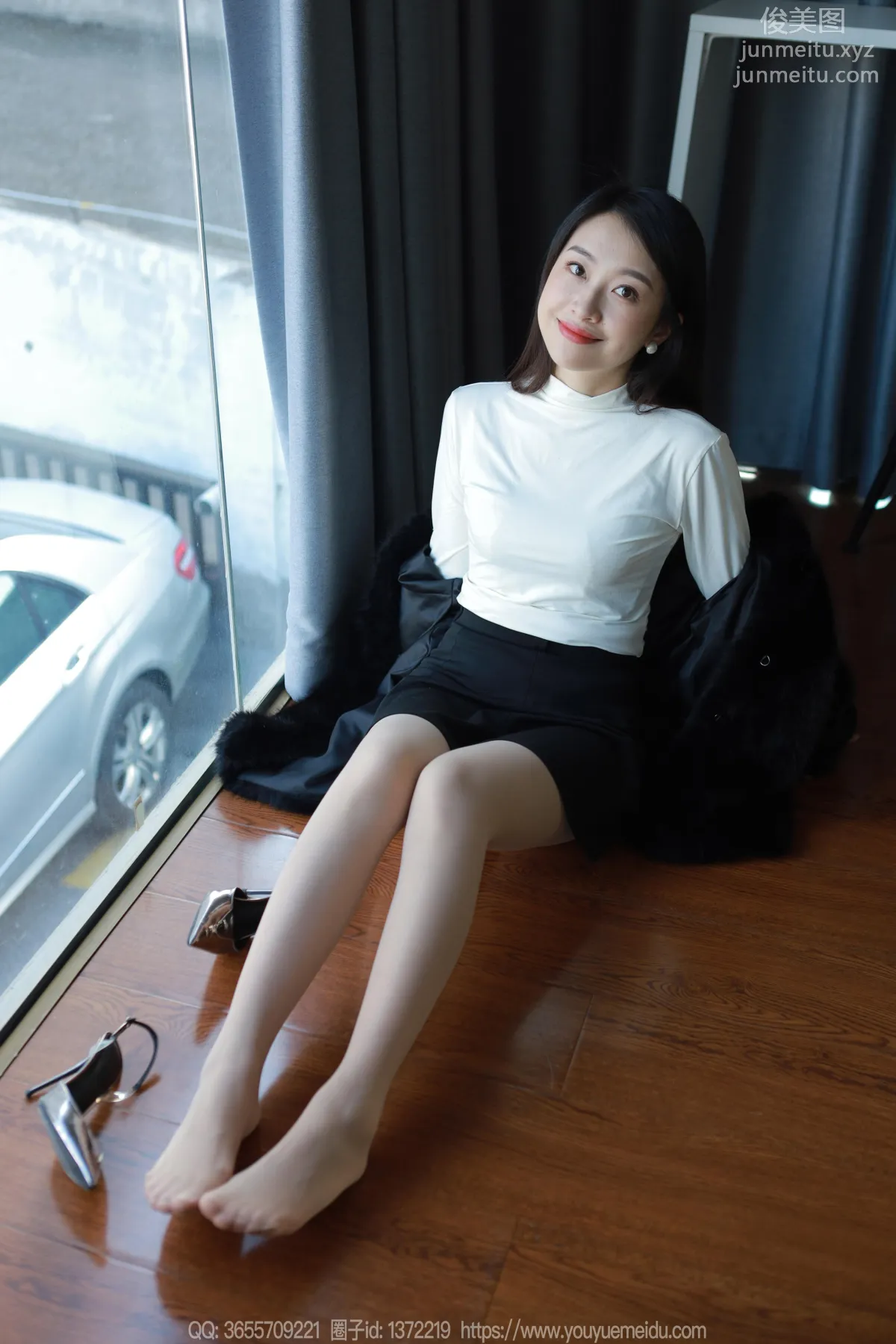[IESS] 2023.12.05 Silk Enjoyer 1603 Xiao Jie, Black Coat [86P] photo 48