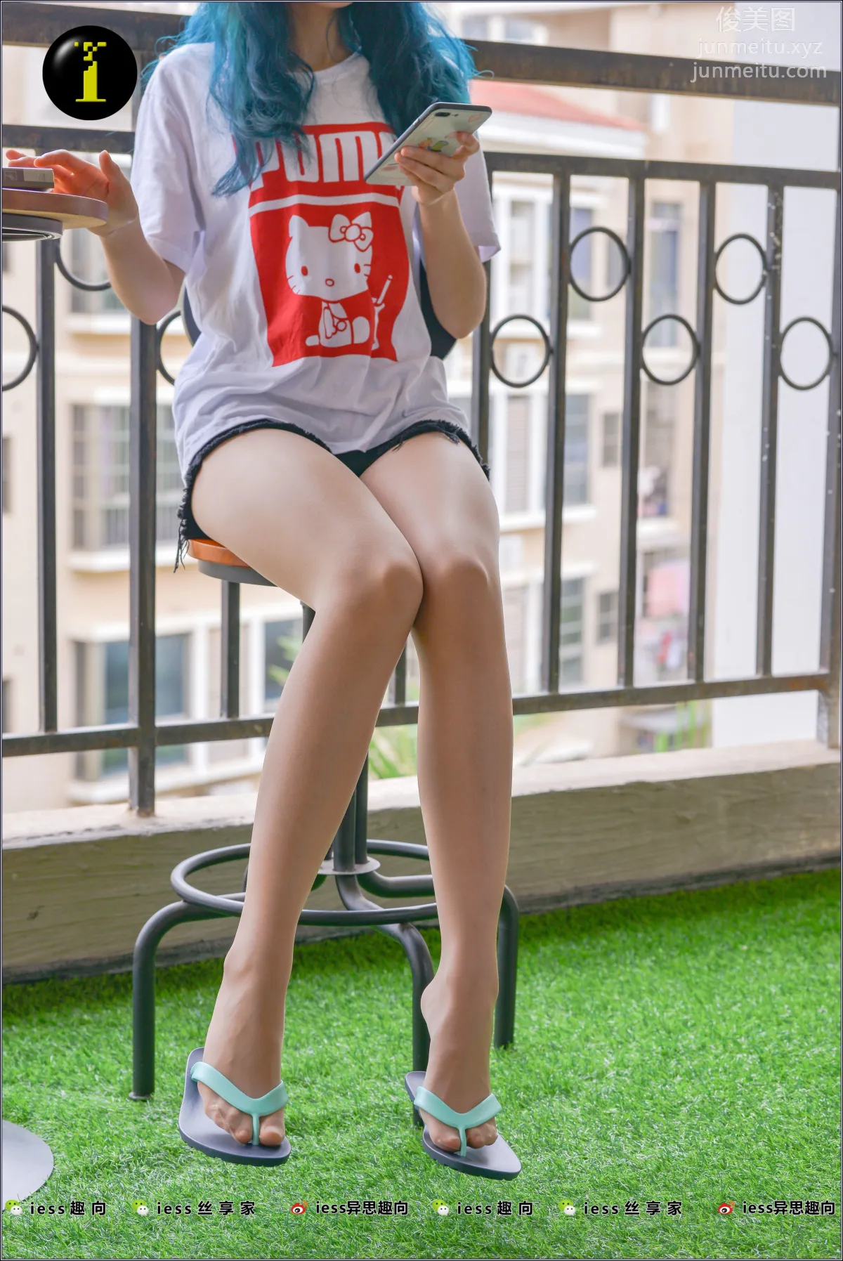 [IESS] Pu Hui Collection 005, Nuan Nuan Vietnamese Slippers Silk Feet Full Close-Up photo 6