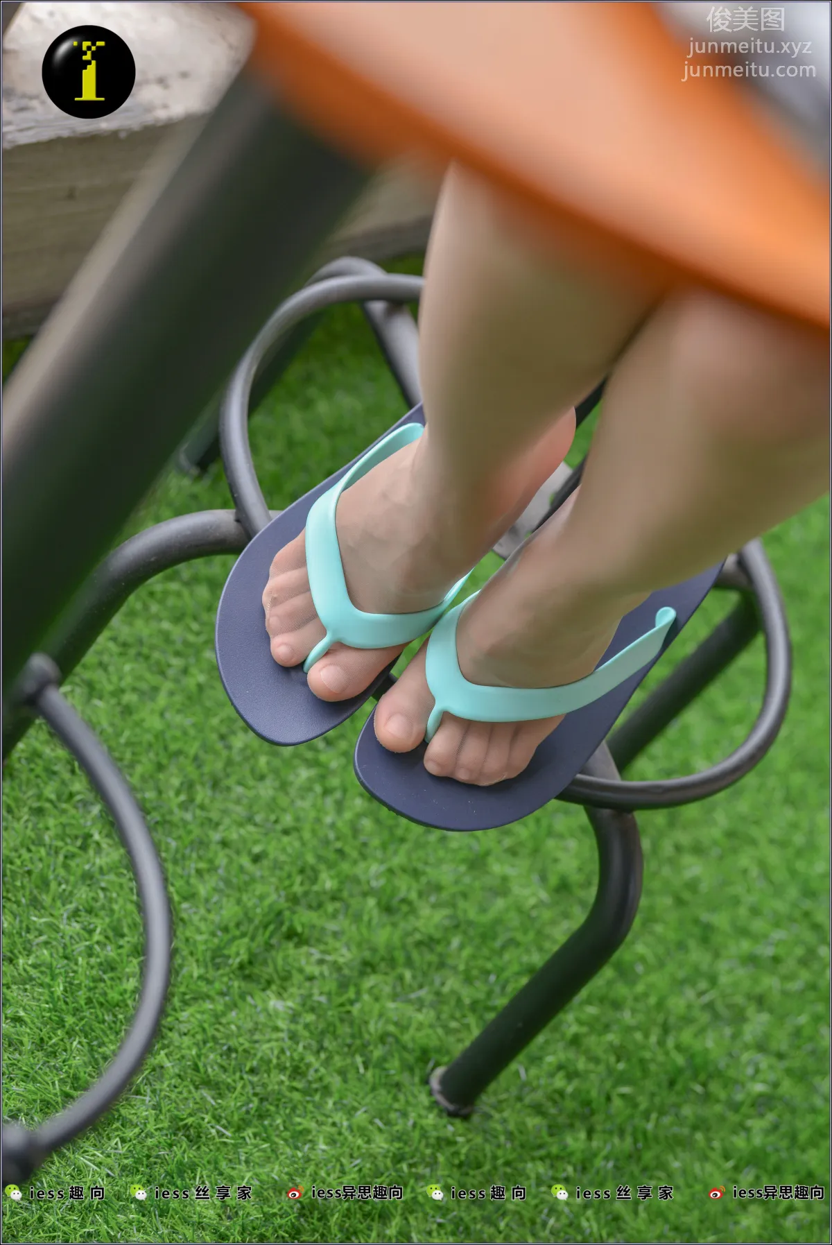 [IESS] Pu Hui Collection 005, Nuan Nuan Vietnamese Slippers Silk Feet Full Close-Up photo 63