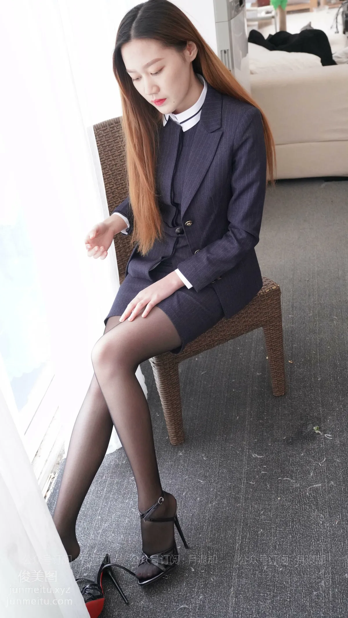 [IESS] 027 Qianqian's Black Stockings Office Wear [76P] photo 42