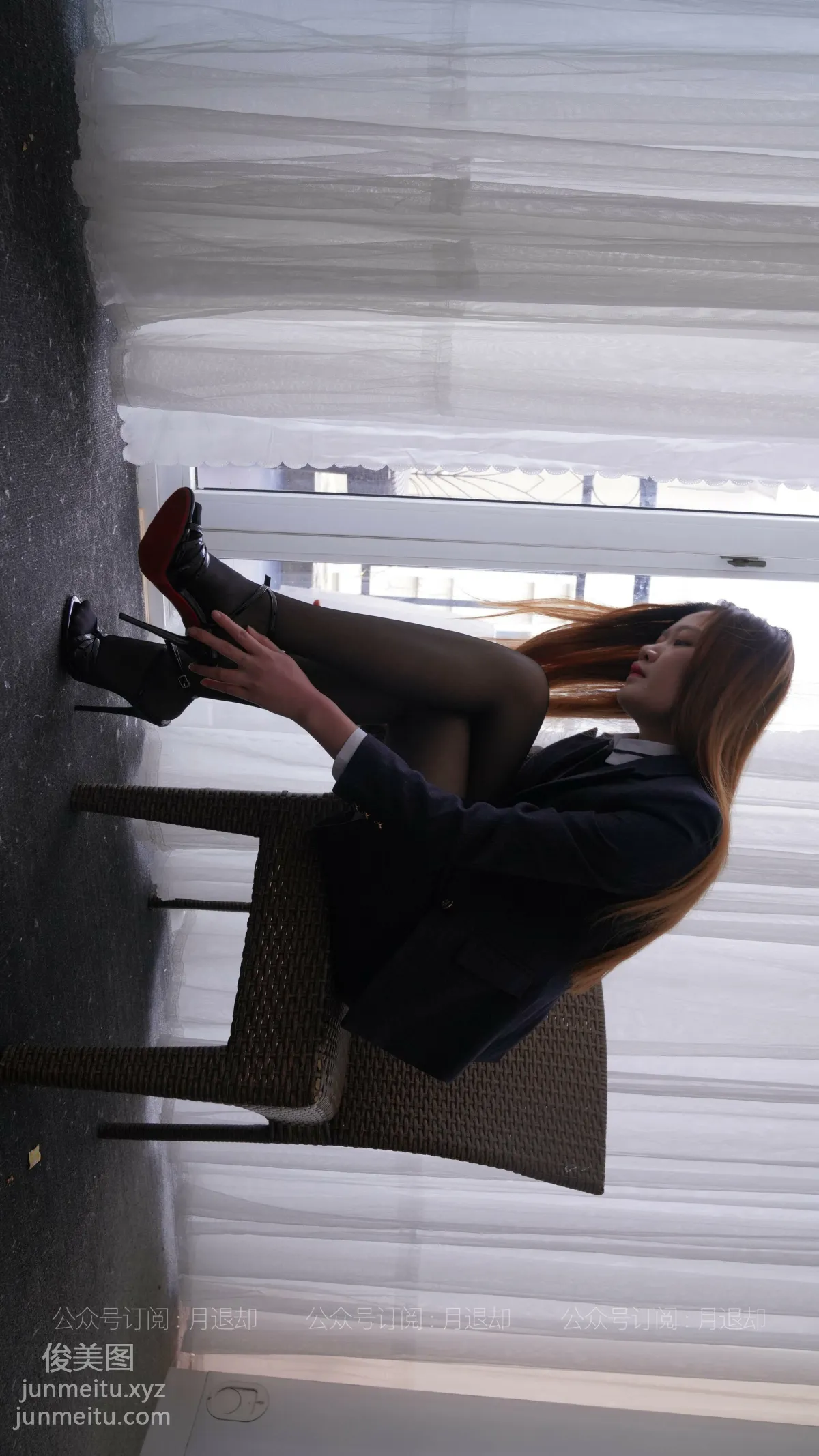 [IESS] 027 Qianqian's Black Stockings Office Wear [76P] photo 48