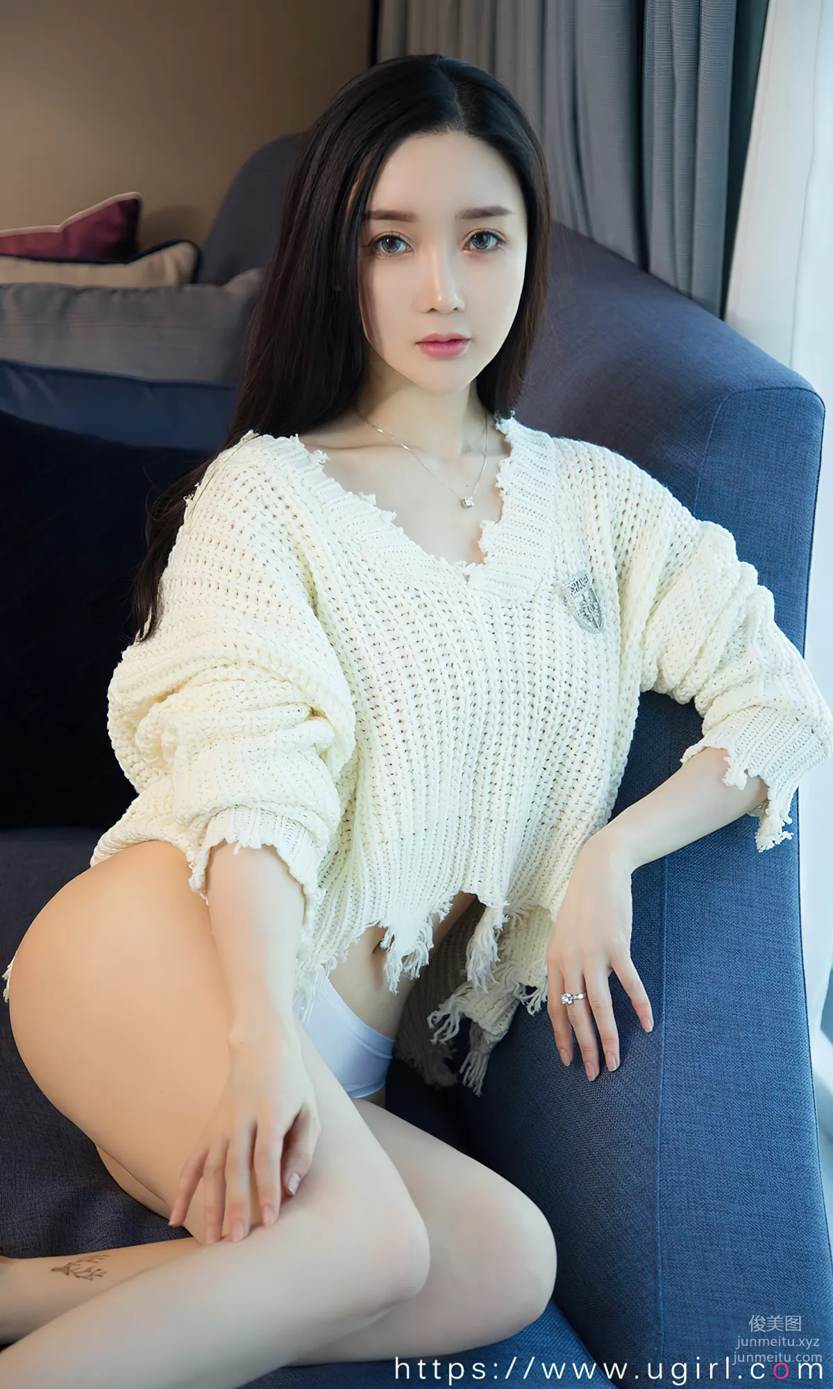 [Ugiris] 2023 NO.2755 White Sweater Xia Mei [35P] photo 15