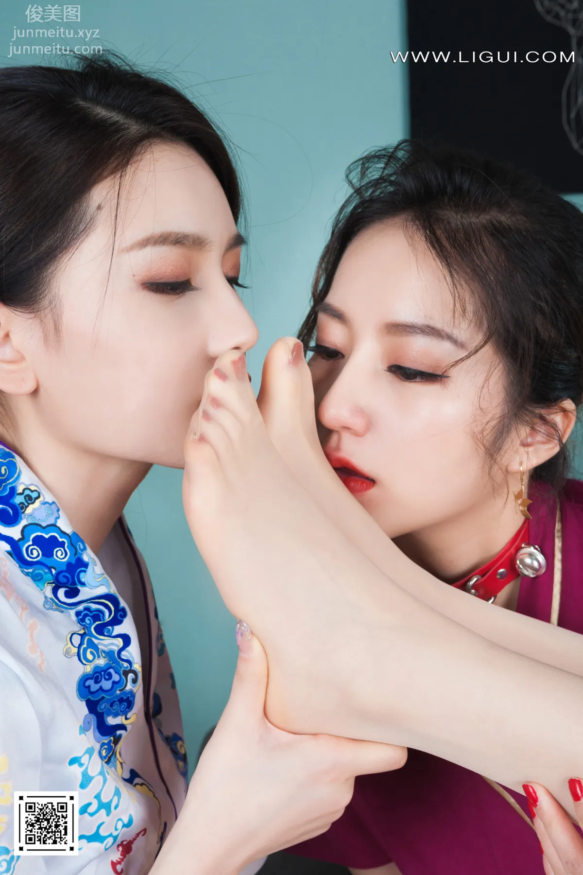 [Ligui] 2022.05.02 Three Lives Three Silks Yang Yang & An Na & Xi Xi photo 16