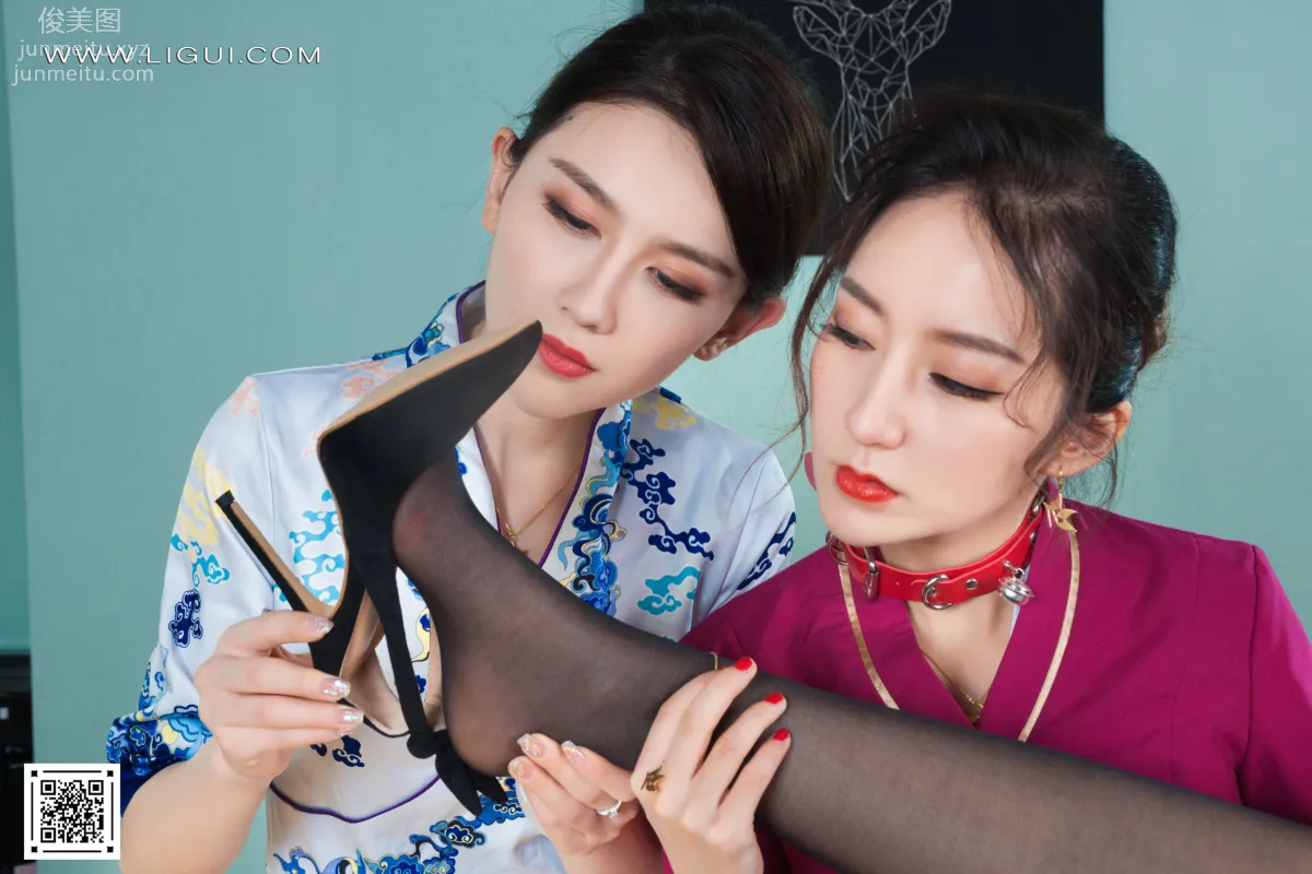 [Ligui] 2022.05.02 Three Lives Three Silks Yang Yang & An Na & Xi Xi photo 19