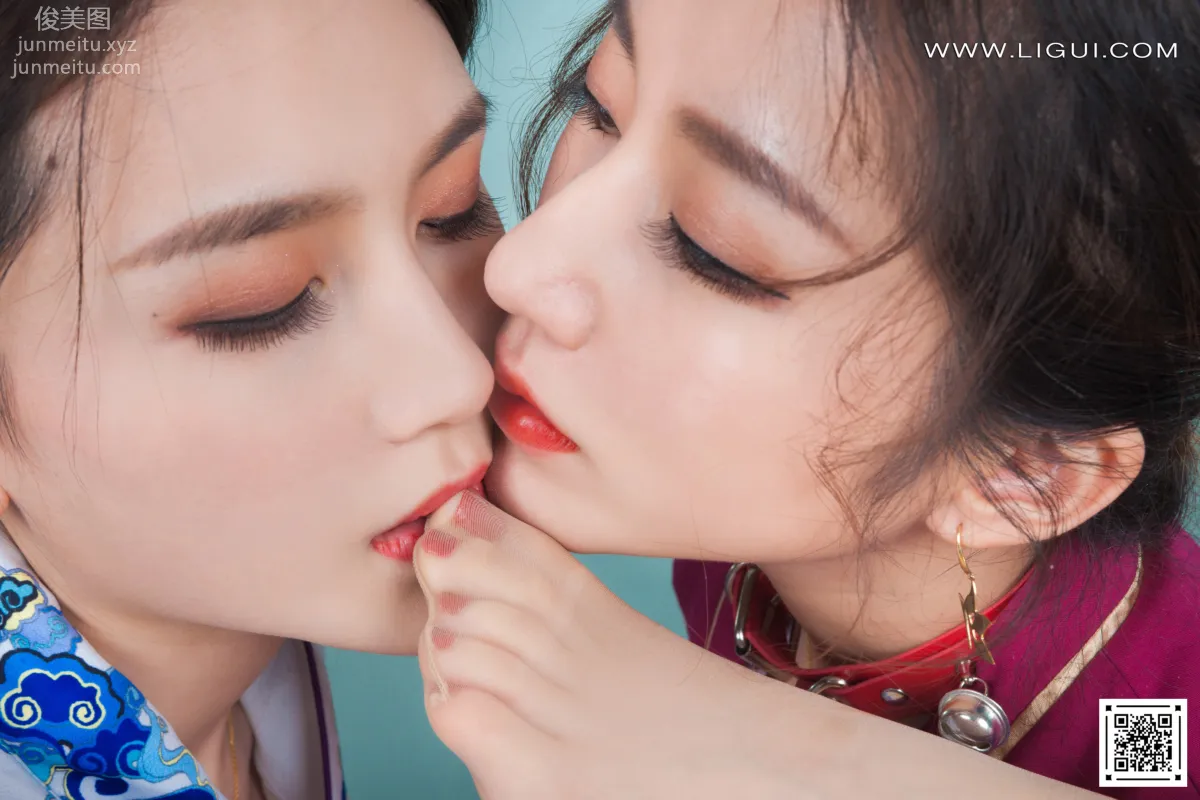[Ligui] 2022.05.02 Three Lives Three Silks Yang Yang & An Na & Xi Xi photo 21