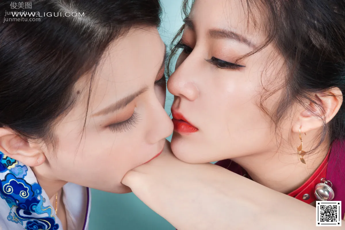 [Ligui] 2022.05.02 Three Lives Three Silks Yang Yang & An Na & Xi Xi photo 33