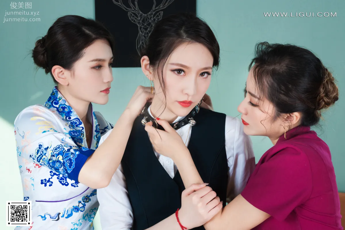 [Ligui] 2022.05.02 Three Lives Three Silks Yang Yang & An Na & Xi Xi photo 57