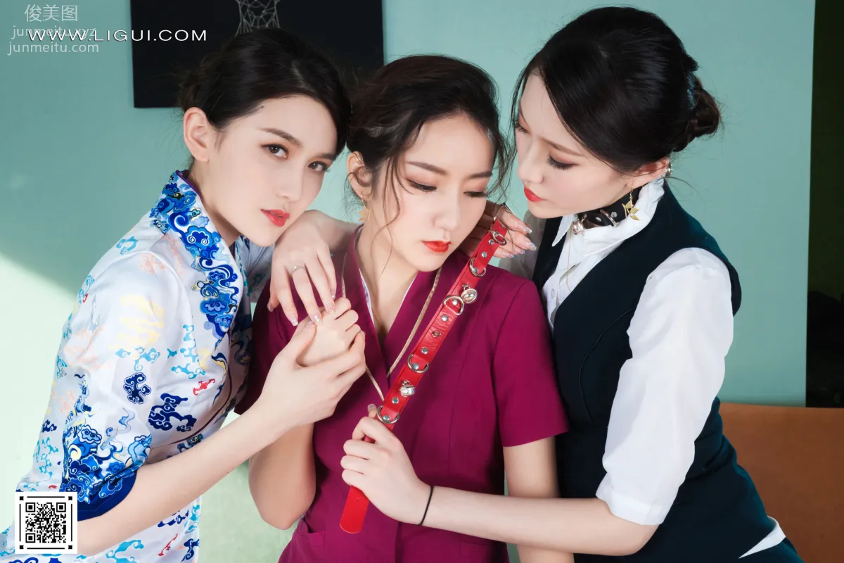 [Ligui] 2022.05.02 Three Lives Three Silks Yang Yang & An Na & Xi Xi photo 61