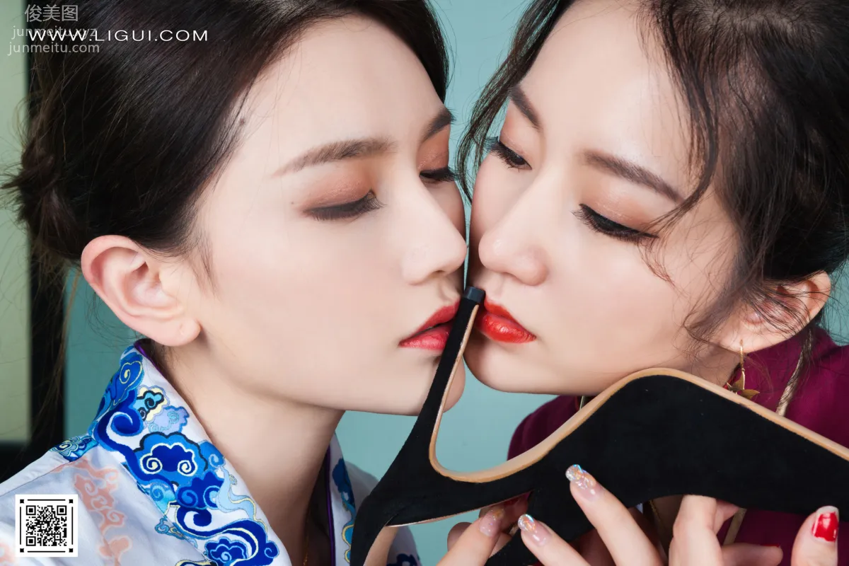 [Ligui] 2022.05.02 Three Lives Three Silks Yang Yang & An Na & Xi Xi photo 63