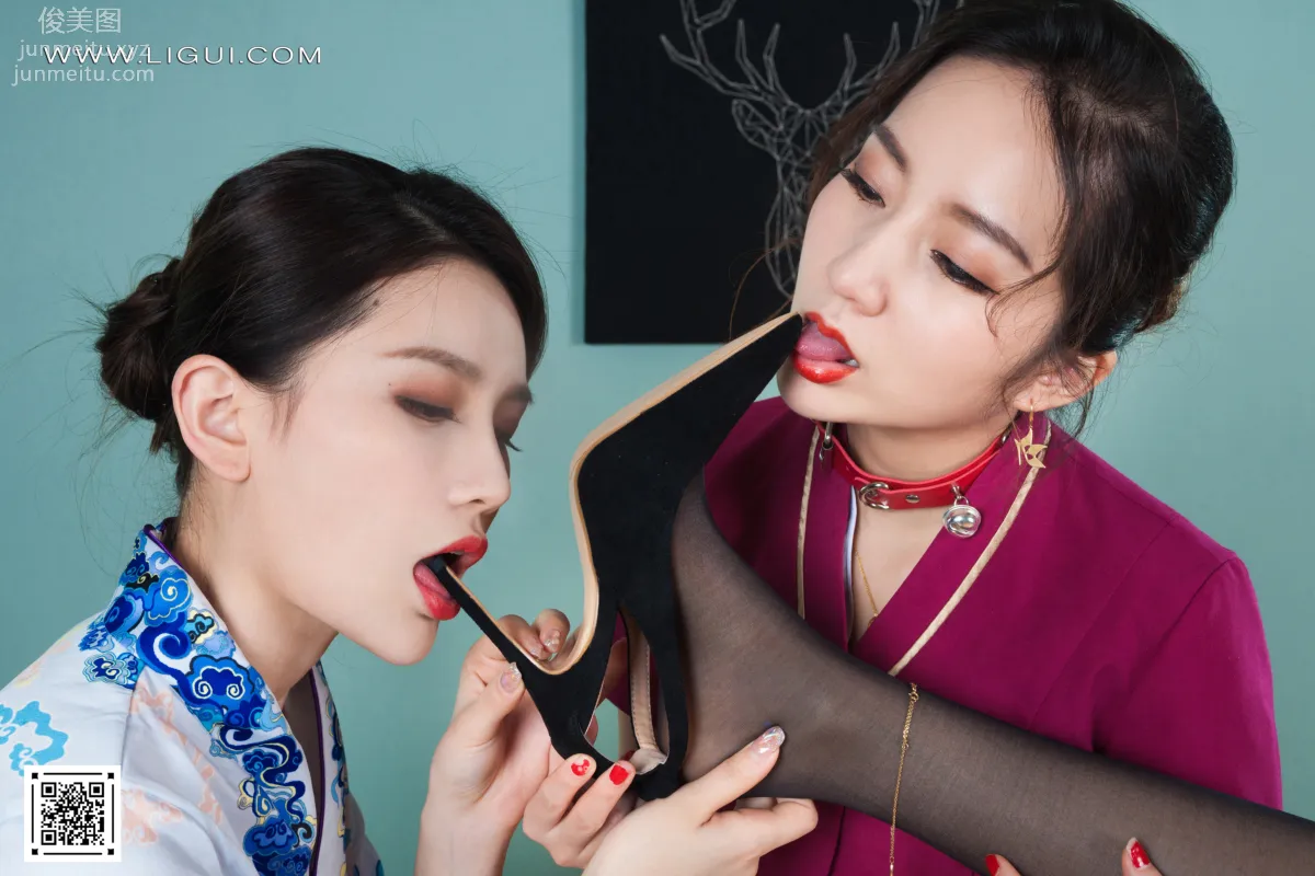 [Ligui] 2022.05.02 Three Lives Three Silks Yang Yang & An Na & Xi Xi photo 64