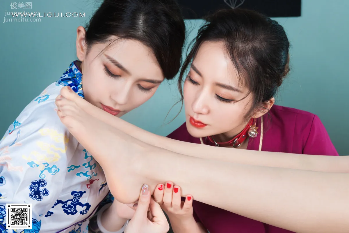 [Ligui] 2022.05.02 Three Lives Three Silks Yang Yang & An Na & Xi Xi photo 79