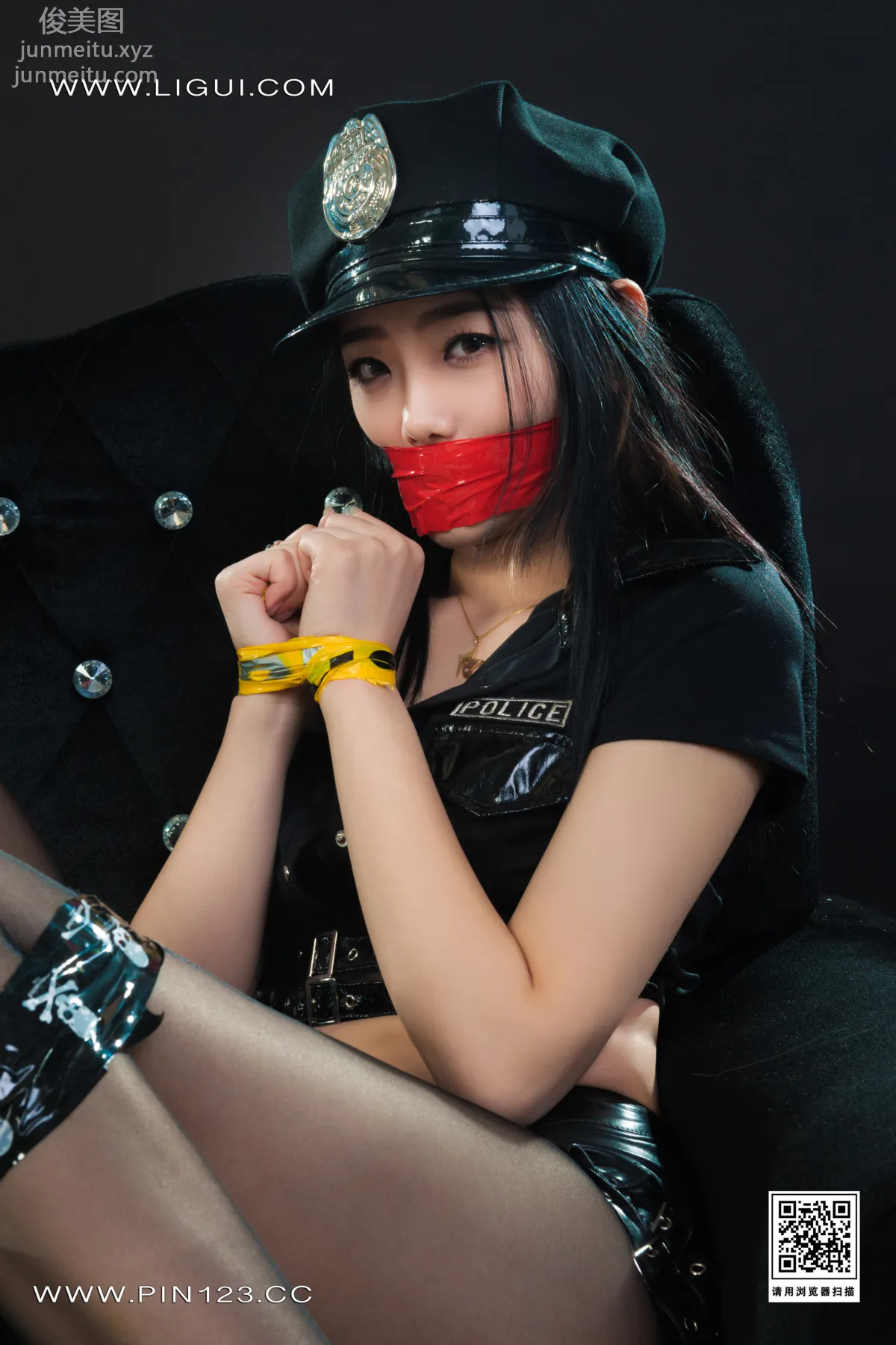 [Ligui] 2022.08.26 Policewoman Falls Xiao Zhixian photo 18