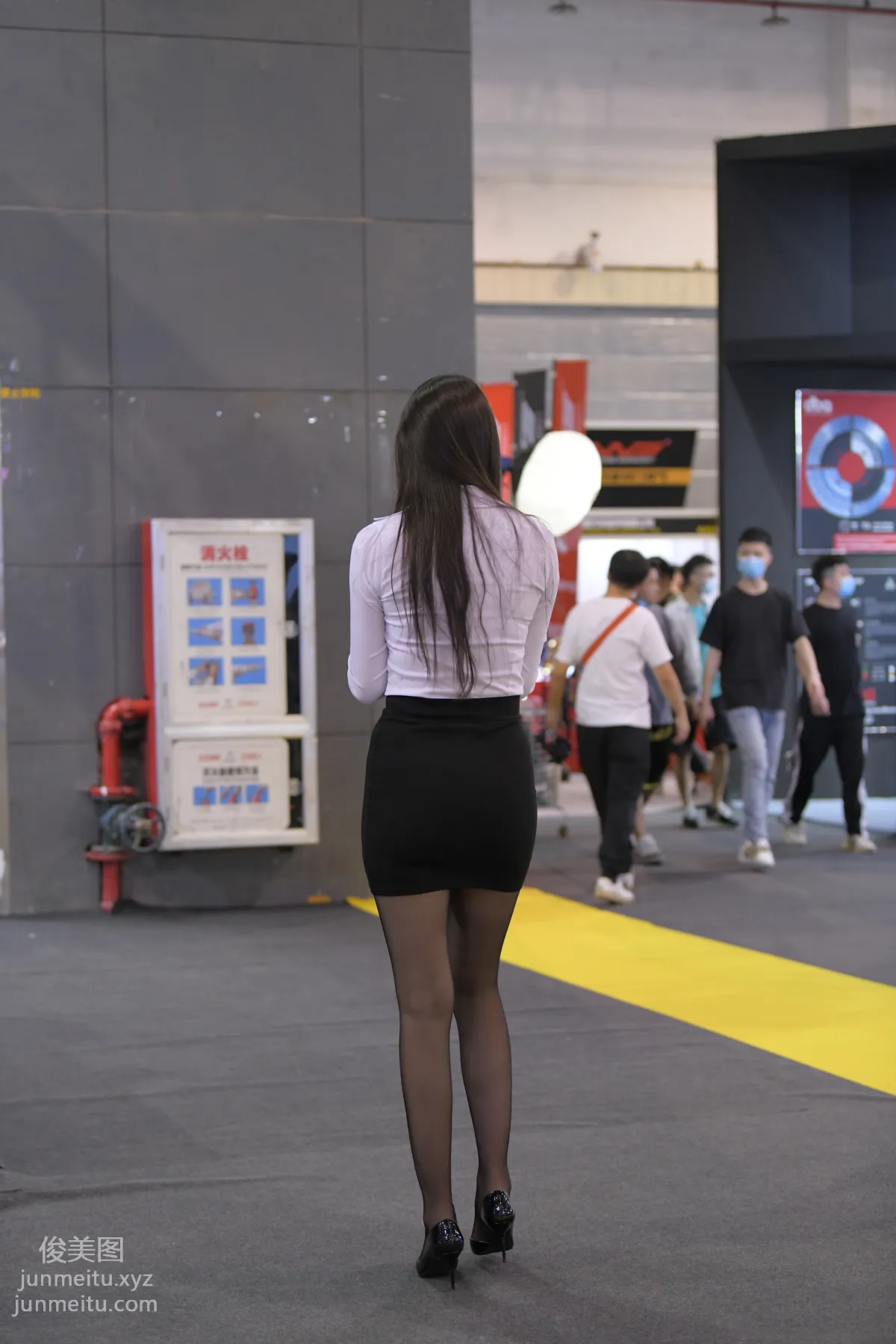 Mojing Street NO.172, Black Stockings Exhibition Model [177P] photo 22