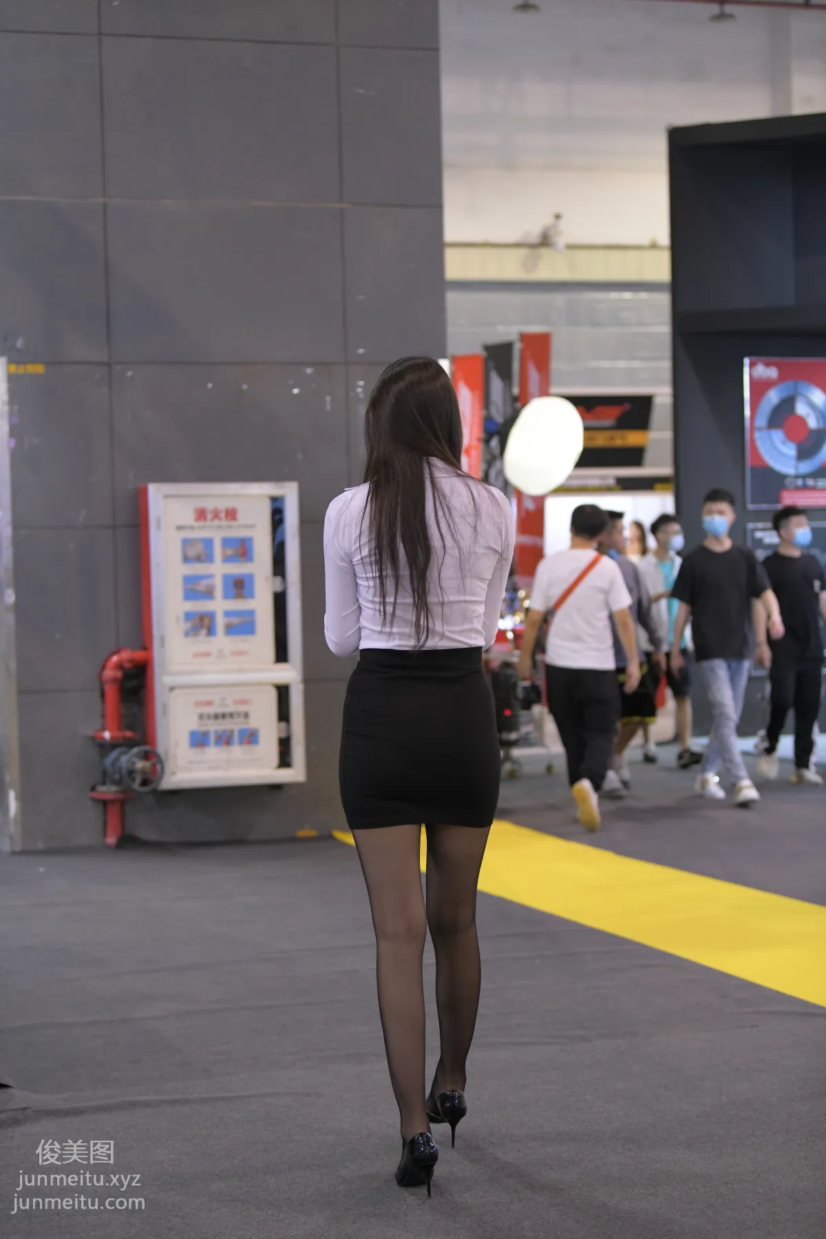 Mojing Street NO.172, Black Stockings Exhibition Model [177P] photo 23
