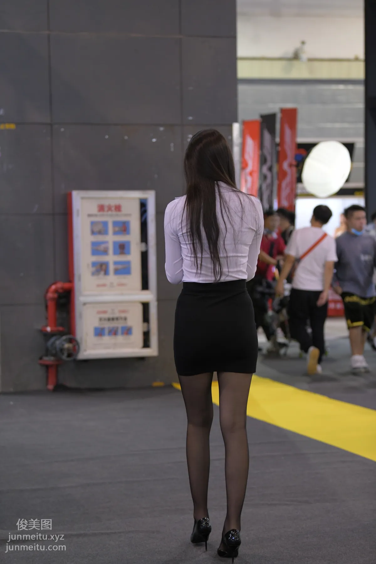 Mojing Street NO.172, Black Stockings Exhibition Model [177P] photo 24