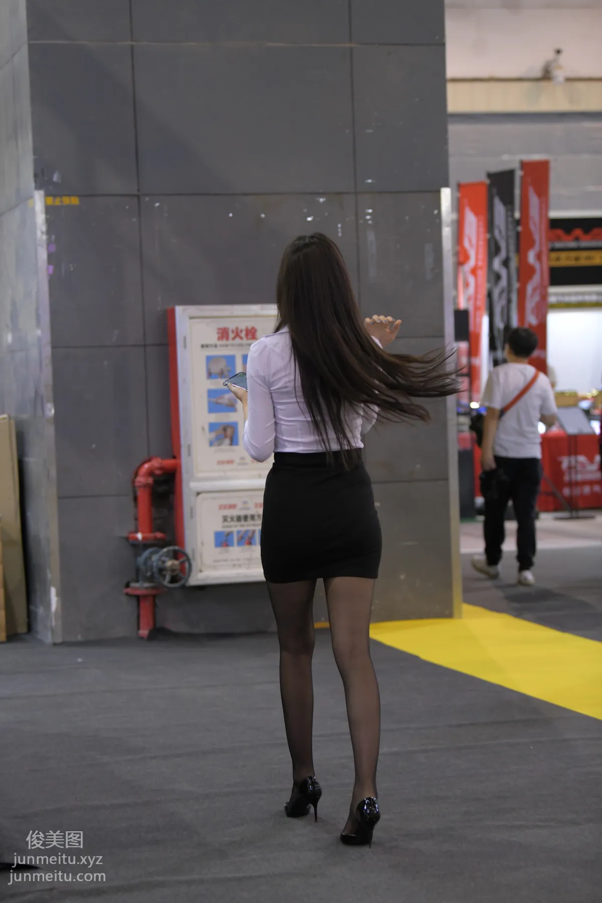 Mojing Street NO.172, Black Stockings Exhibition Model [177P] photo 33