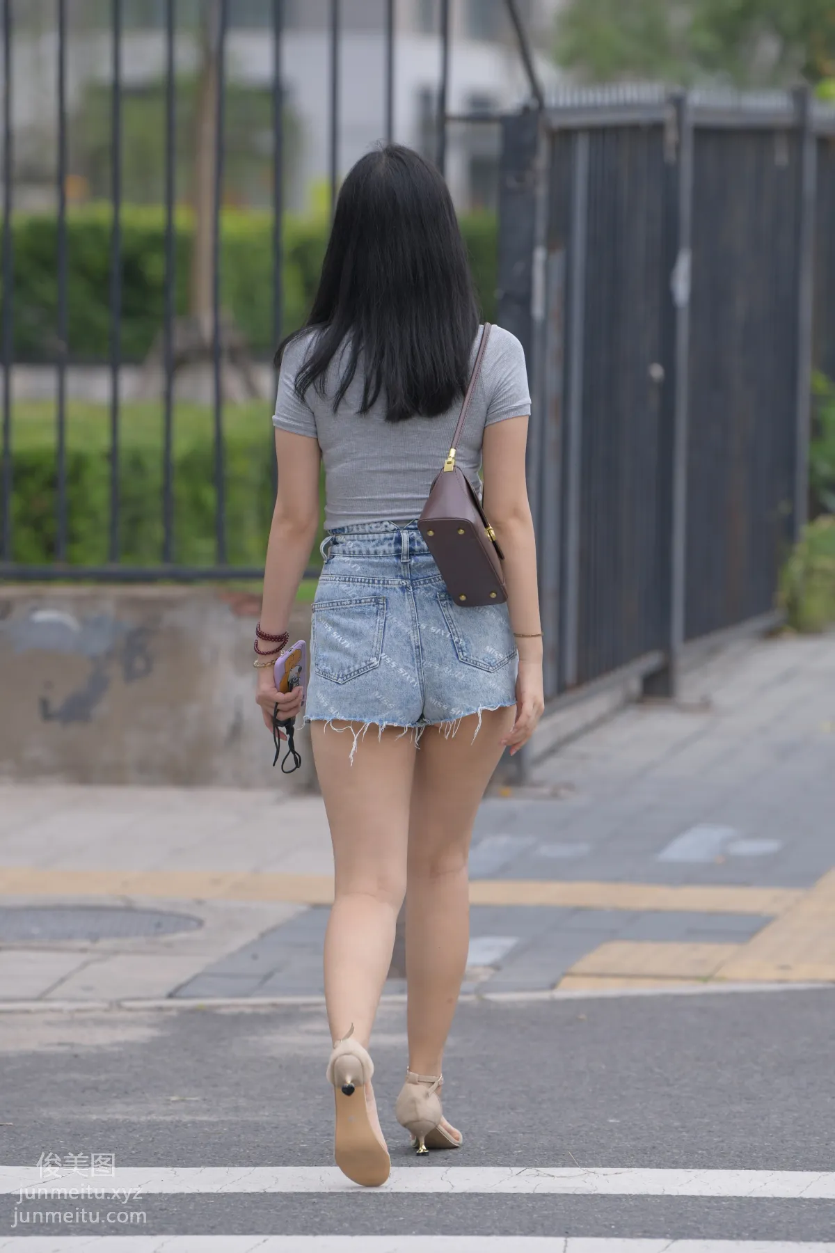 Mojing Street NO.169, A Deer Photography, Denim Short Skirt Beauty [233P] photo 3