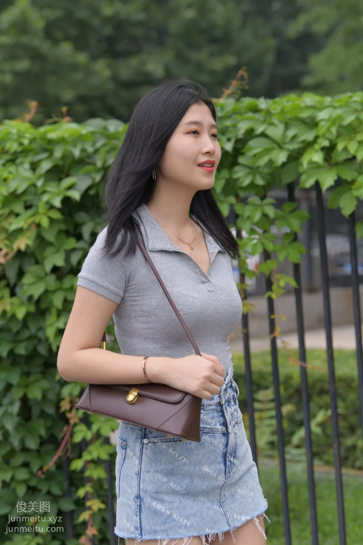 Mojing Street NO.169, A Deer Photography, Denim Short Skirt Beauty [233P] photo 6