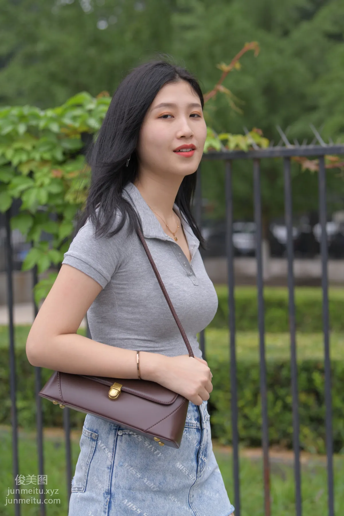 Mojing Street NO.169, A Deer Photography, Denim Short Skirt Beauty [233P] photo 7