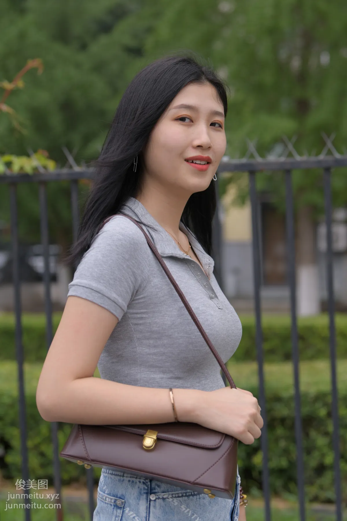 Mojing Street NO.169, A Deer Photography, Denim Short Skirt Beauty [233P] photo 8