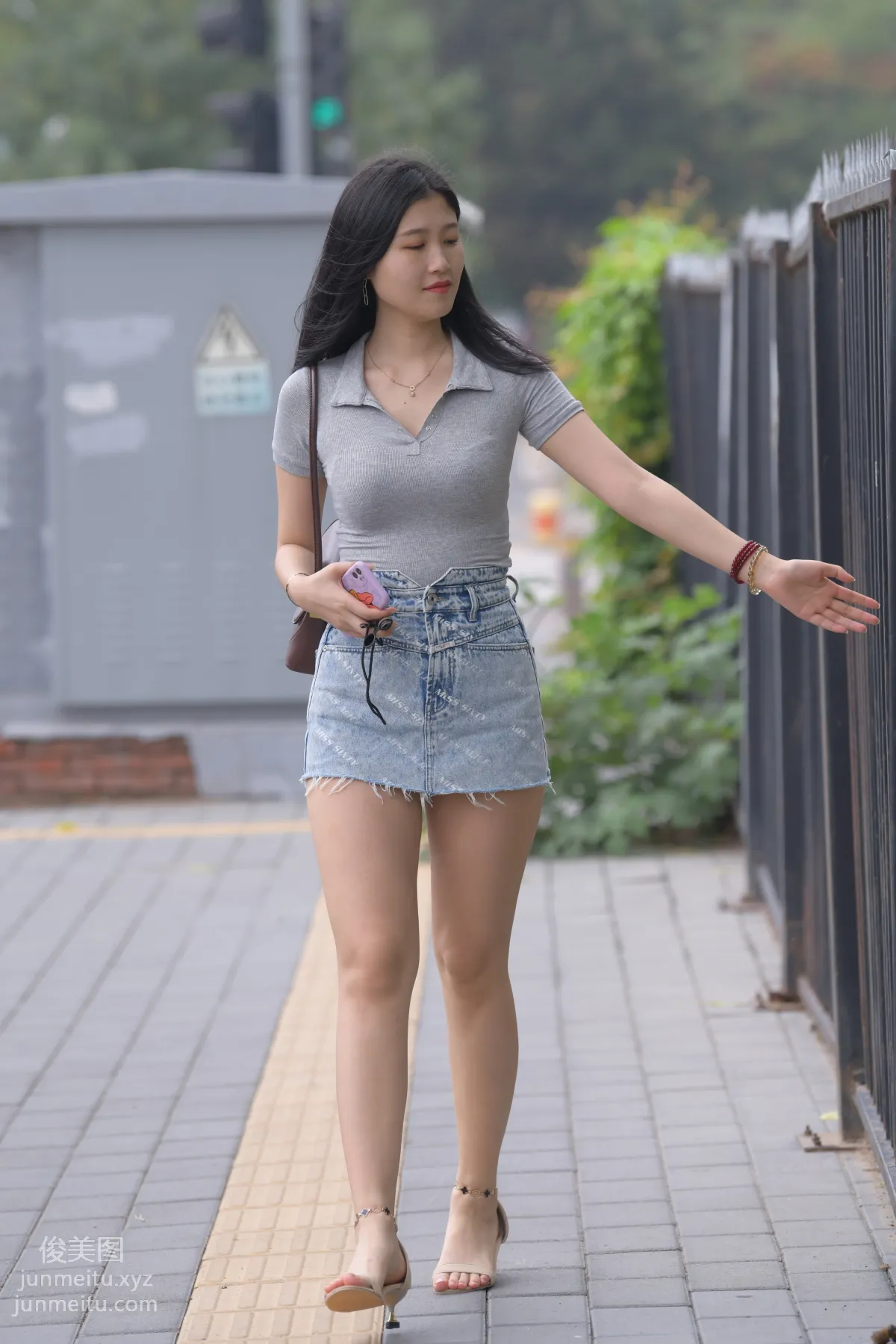 Mojing Street NO.169, A Deer Photography, Denim Short Skirt Beauty [233P] photo 10