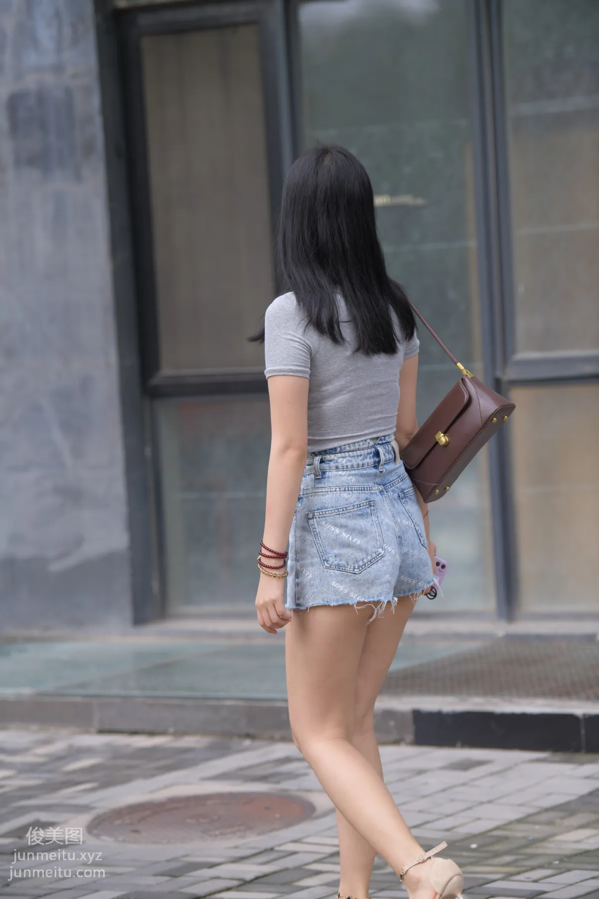 Mojing Street NO.169, A Deer Photography, Denim Short Skirt Beauty [233P] photo 13