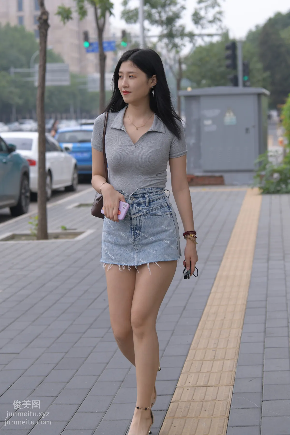 Mojing Street NO.169, A Deer Photography, Denim Short Skirt Beauty [233P] photo 15