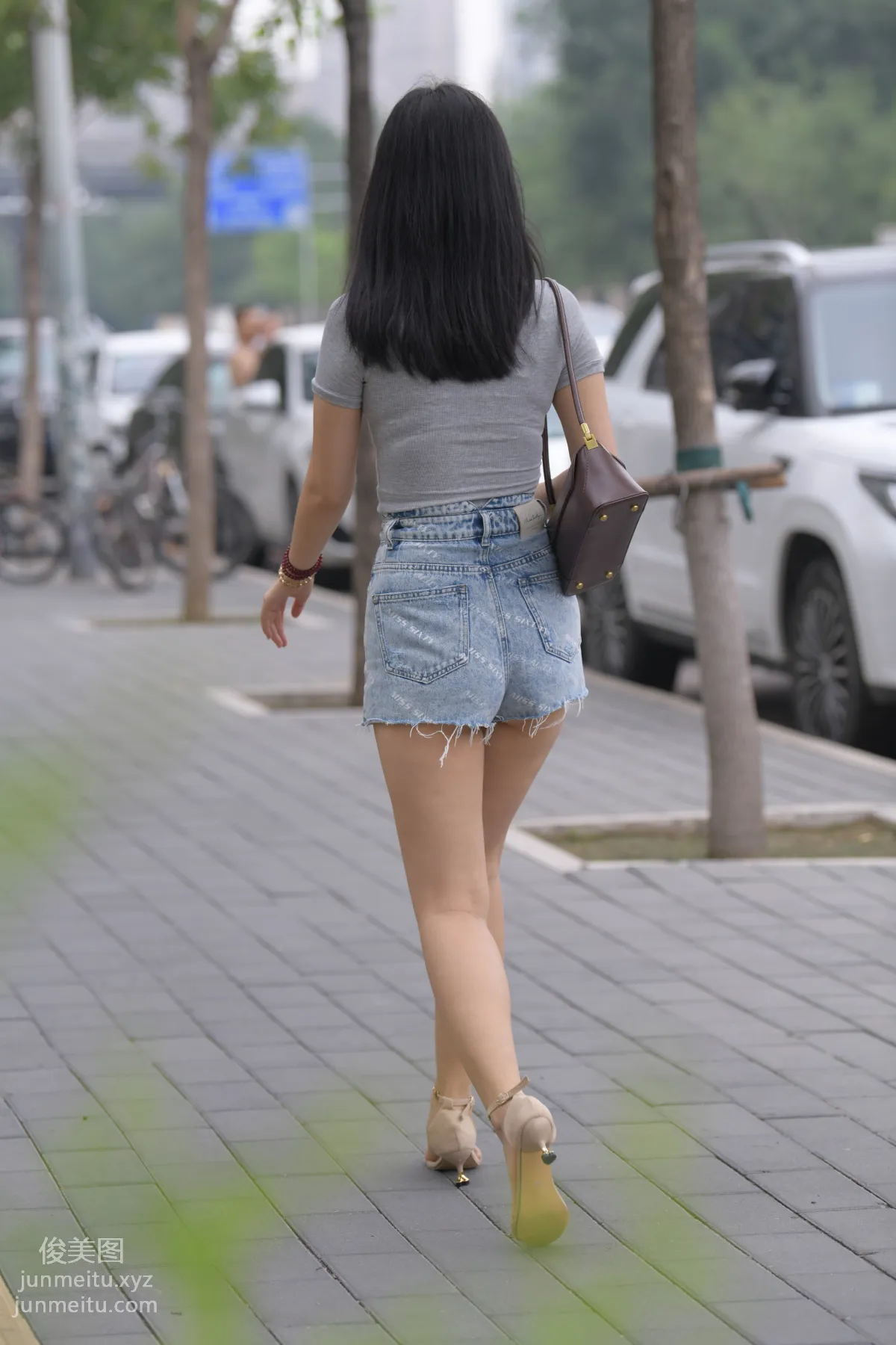 Mojing Street NO.169, A Deer Photography, Denim Short Skirt Beauty [233P] photo 18