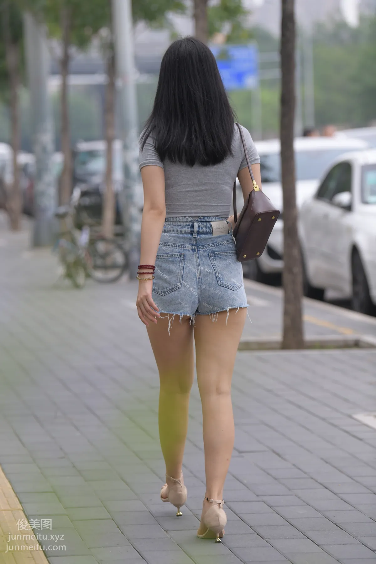 Mojing Street NO.169, A Deer Photography, Denim Short Skirt Beauty [233P] photo 19