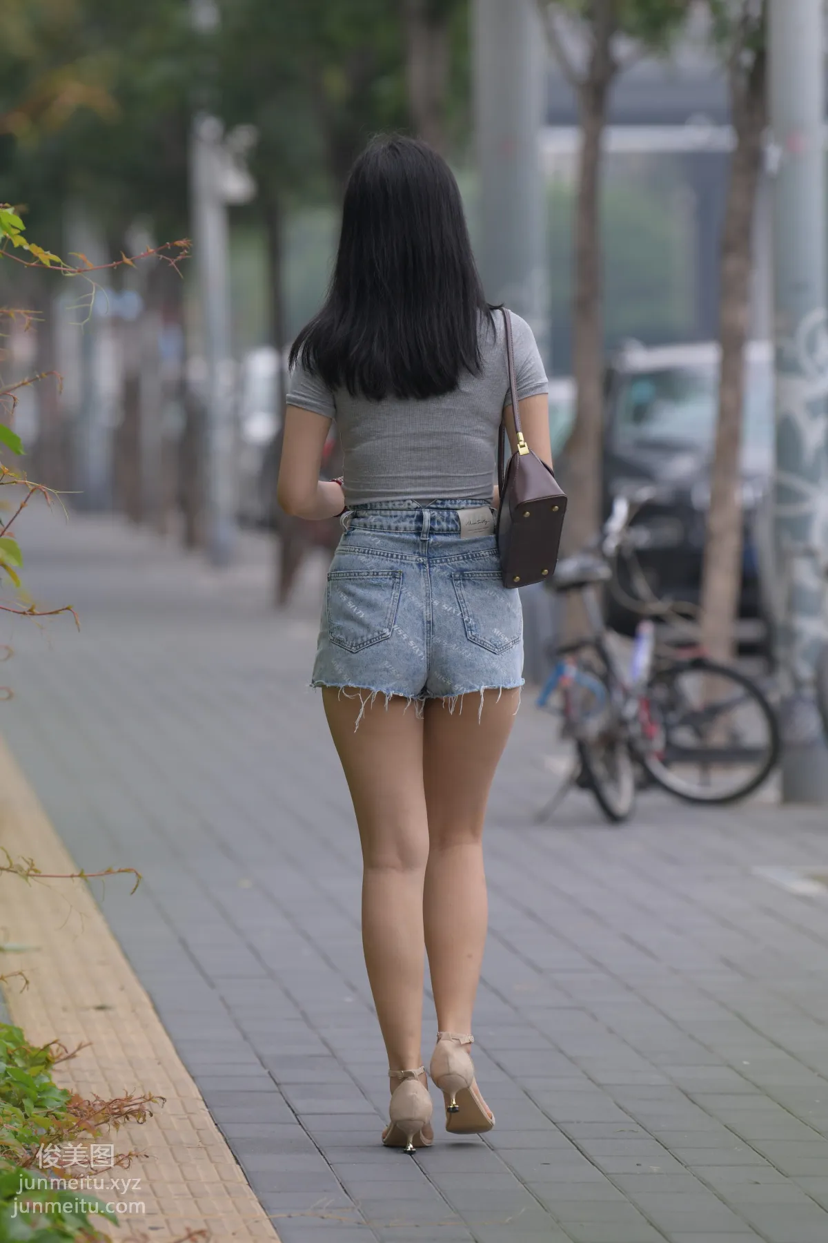 Mojing Street NO.169, A Deer Photography, Denim Short Skirt Beauty [233P] photo 20