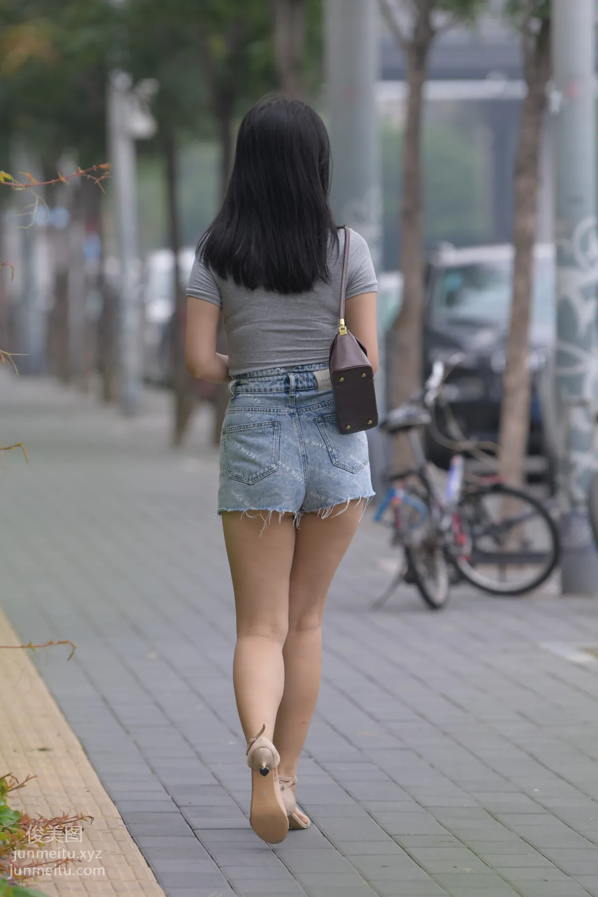 Mojing Street NO.169, A Deer Photography, Denim Short Skirt Beauty [233P] photo 21