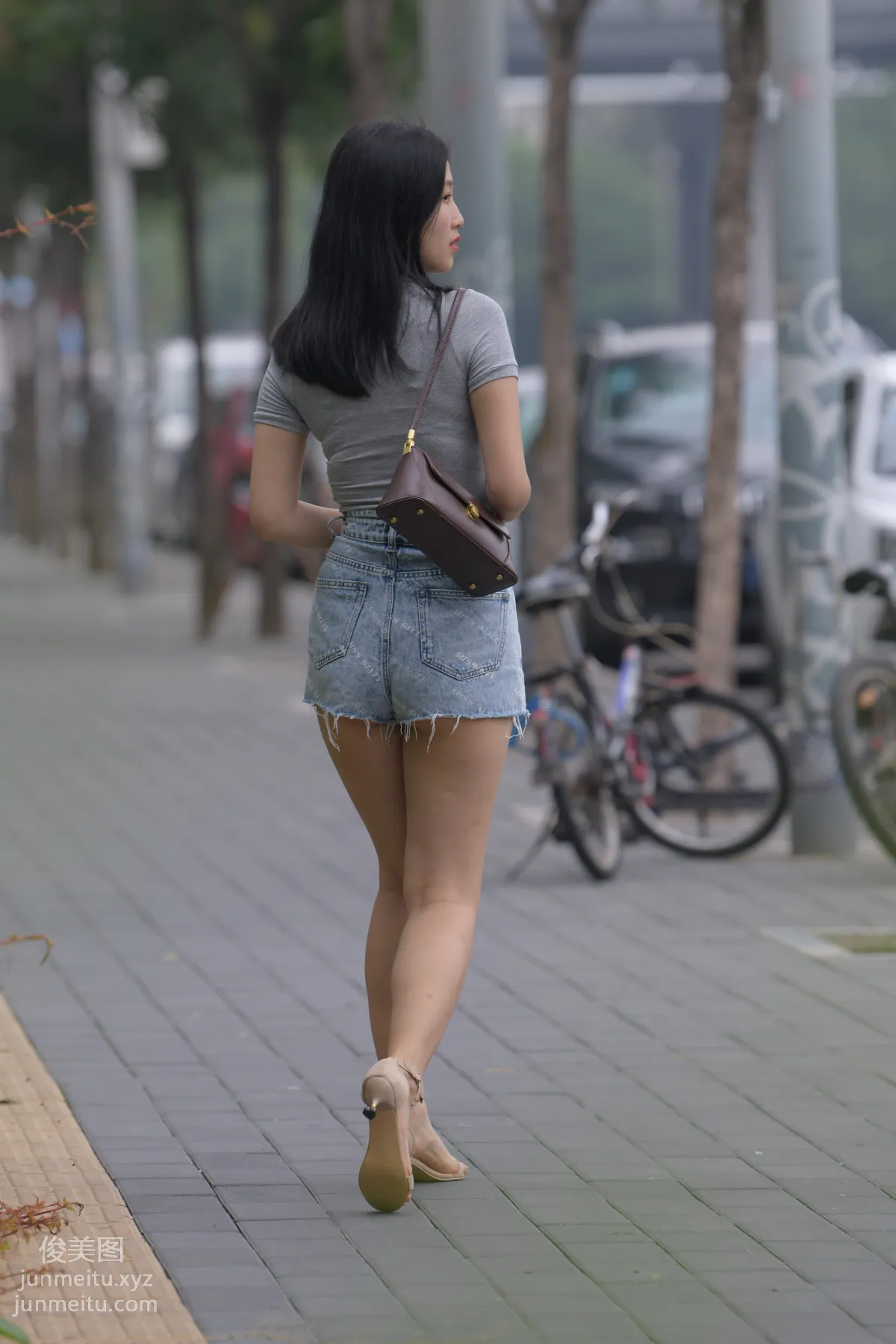 Mojing Street NO.169, A Deer Photography, Denim Short Skirt Beauty [233P] photo 22