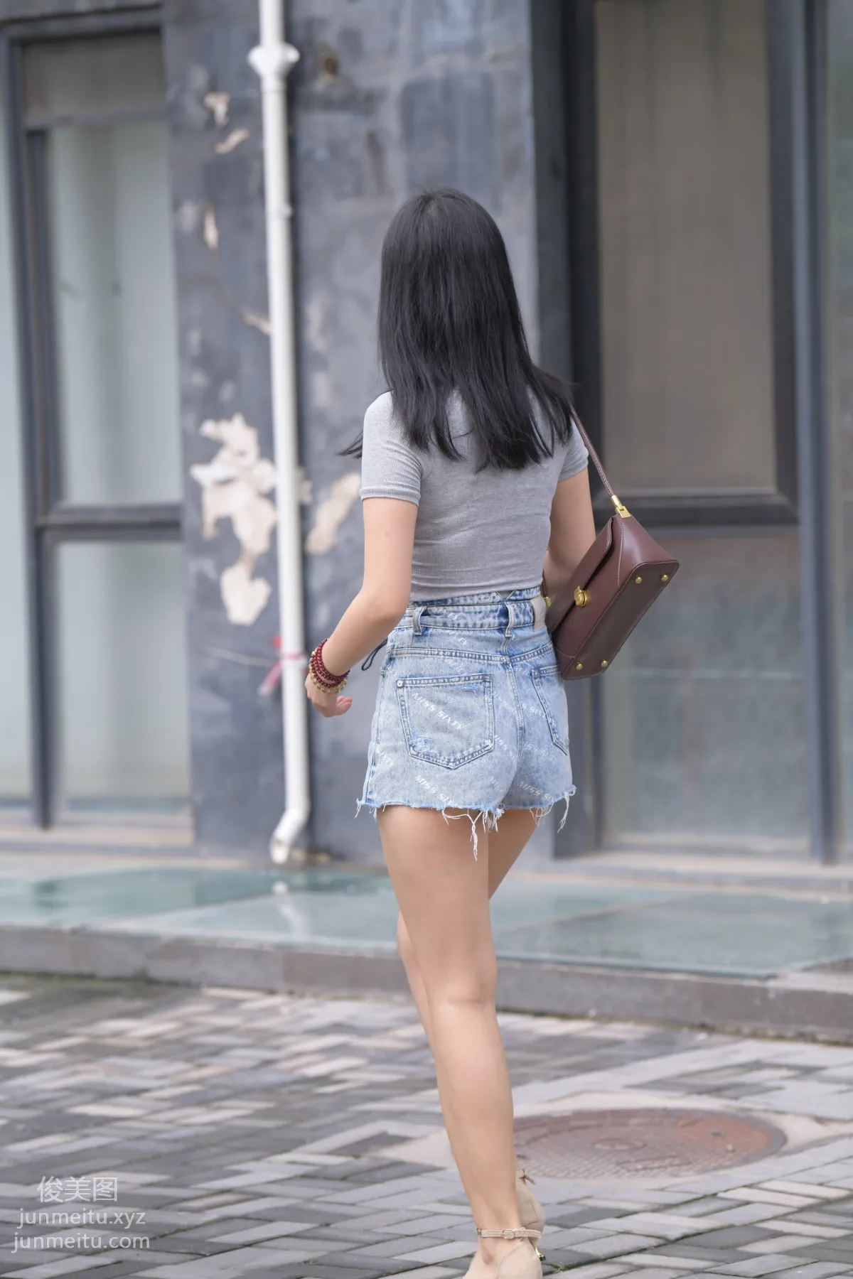 Mojing Street NO.169, A Deer Photography, Denim Short Skirt Beauty [233P] photo 24