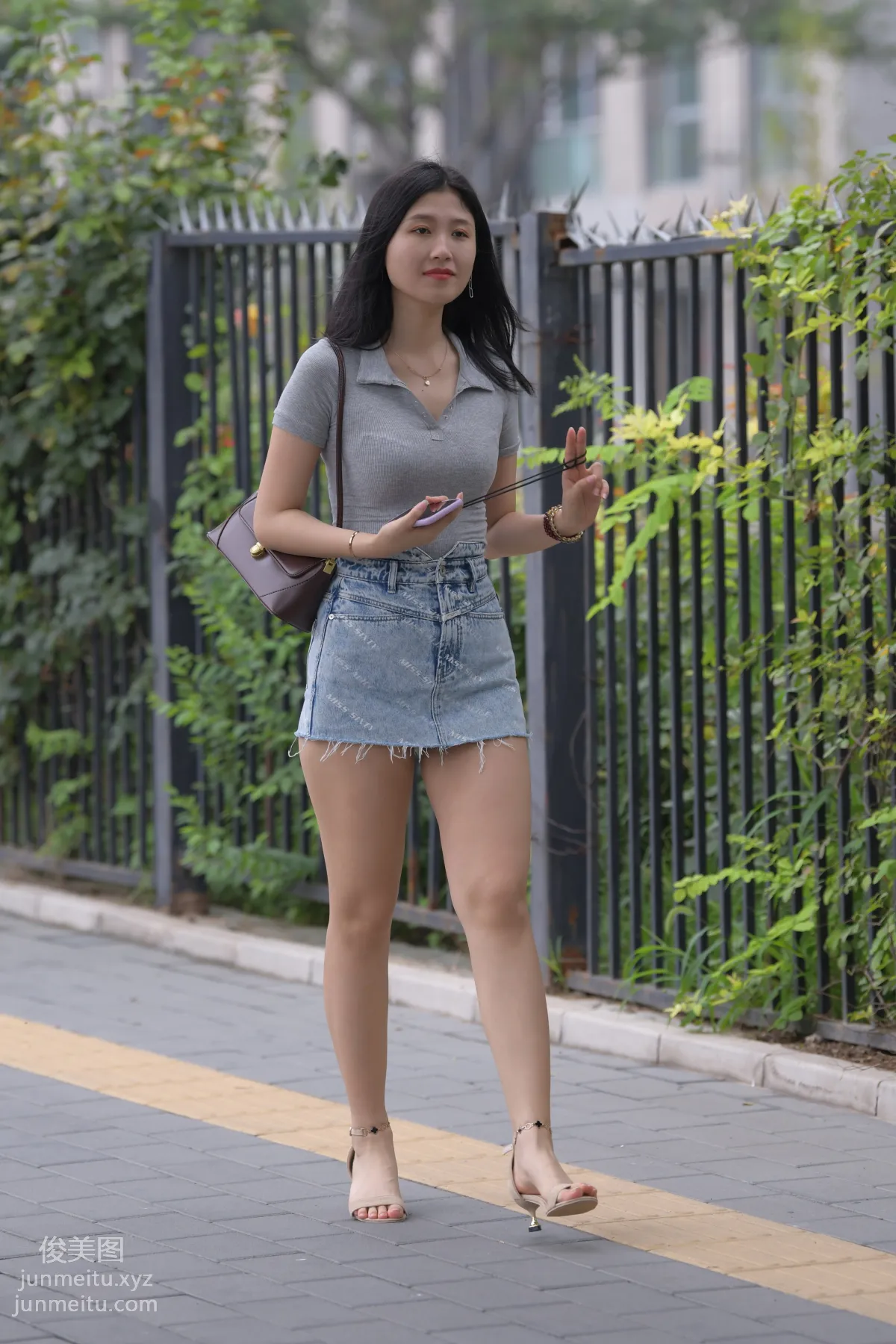 Mojing Street NO.169, A Deer Photography, Denim Short Skirt Beauty [233P] photo 29