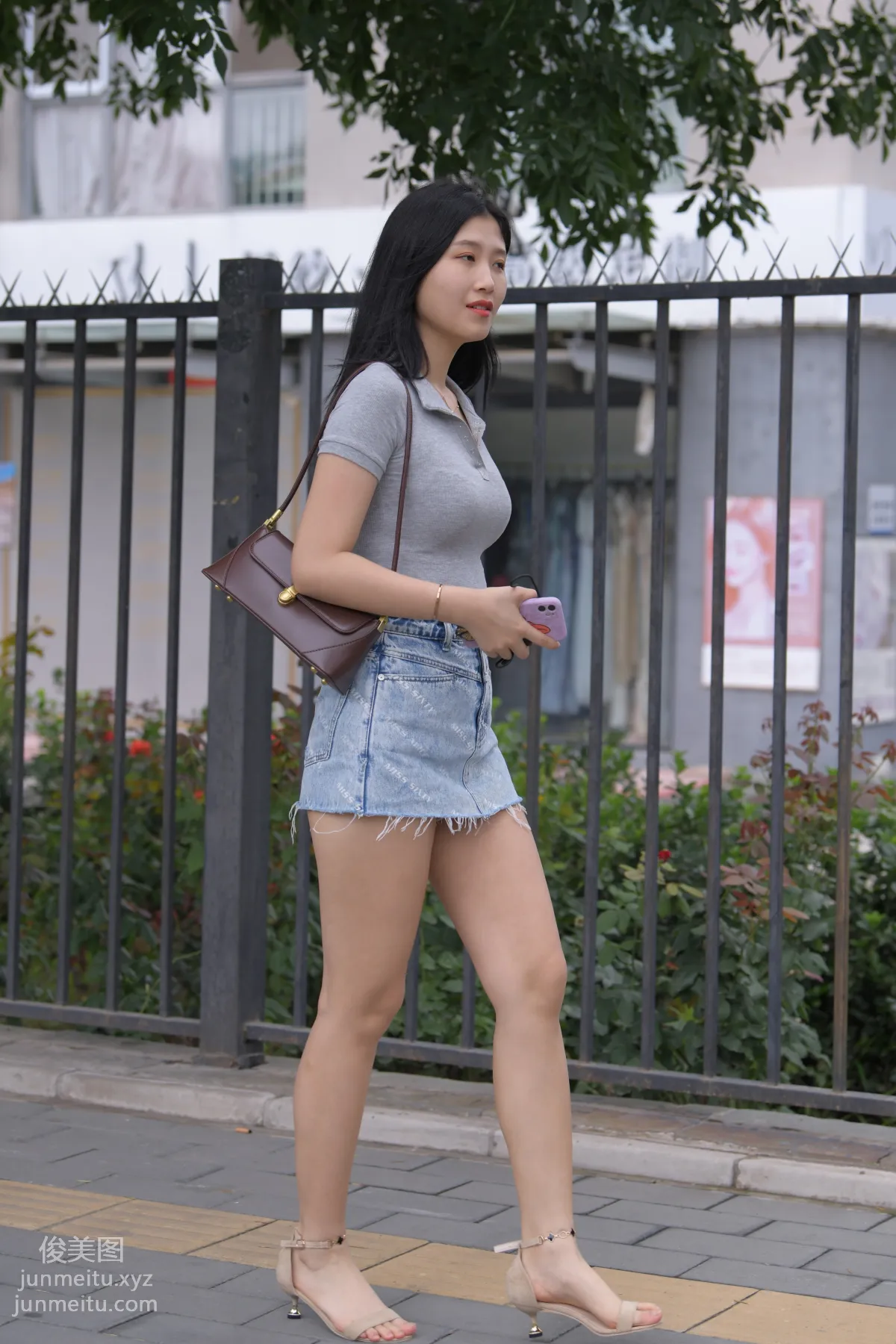 Mojing Street NO.169, A Deer Photography, Denim Short Skirt Beauty [233P] photo 34