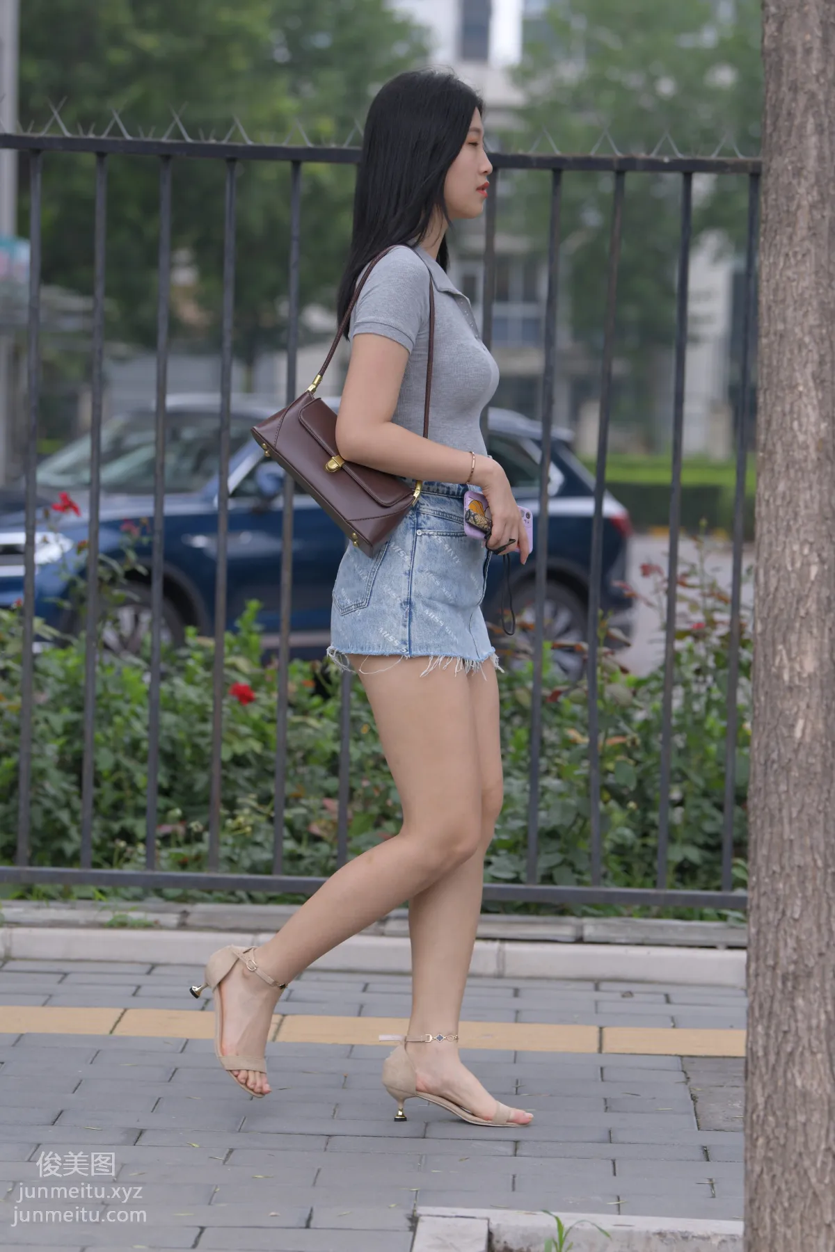 Mojing Street NO.169, A Deer Photography, Denim Short Skirt Beauty [233P] photo 37