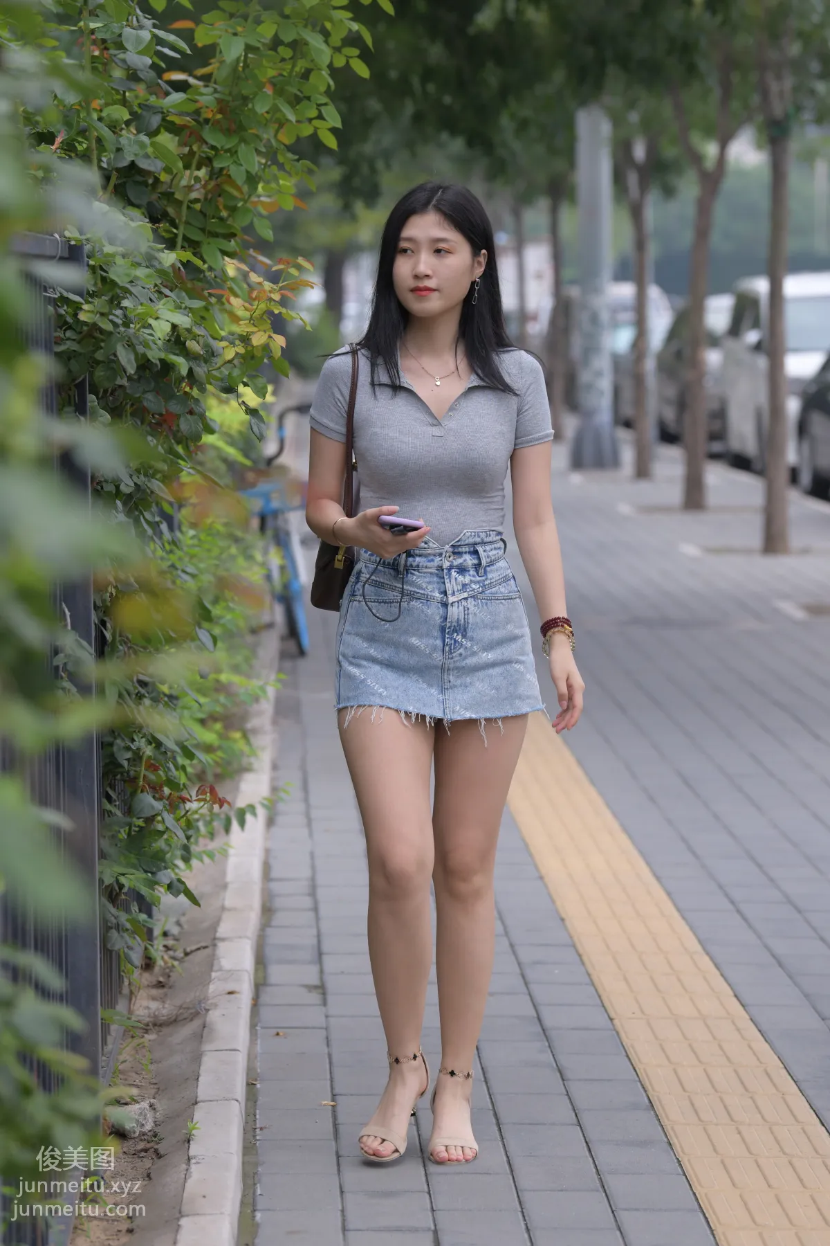 Mojing Street NO.169, A Deer Photography, Denim Short Skirt Beauty [233P] photo 45