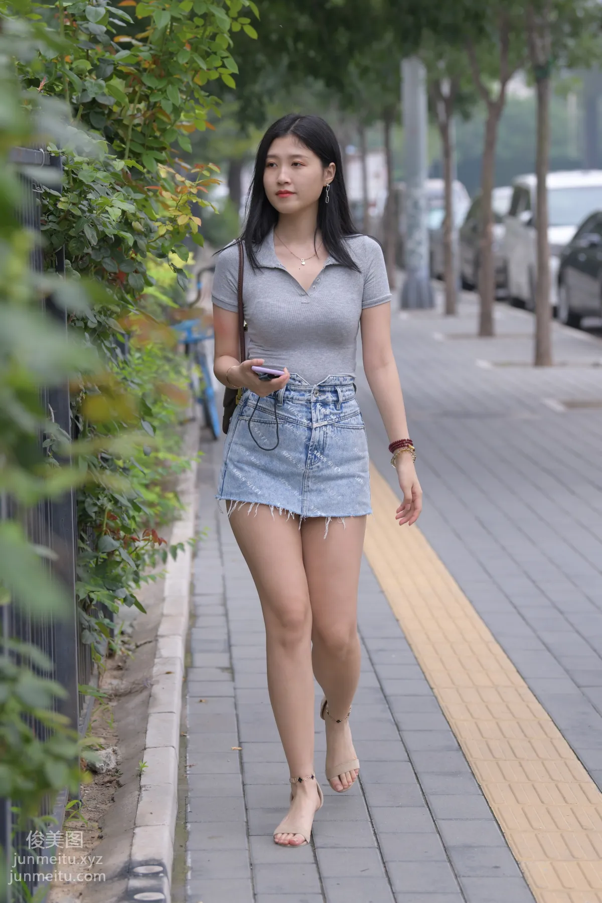 Mojing Street NO.169, A Deer Photography, Denim Short Skirt Beauty [233P] photo 47