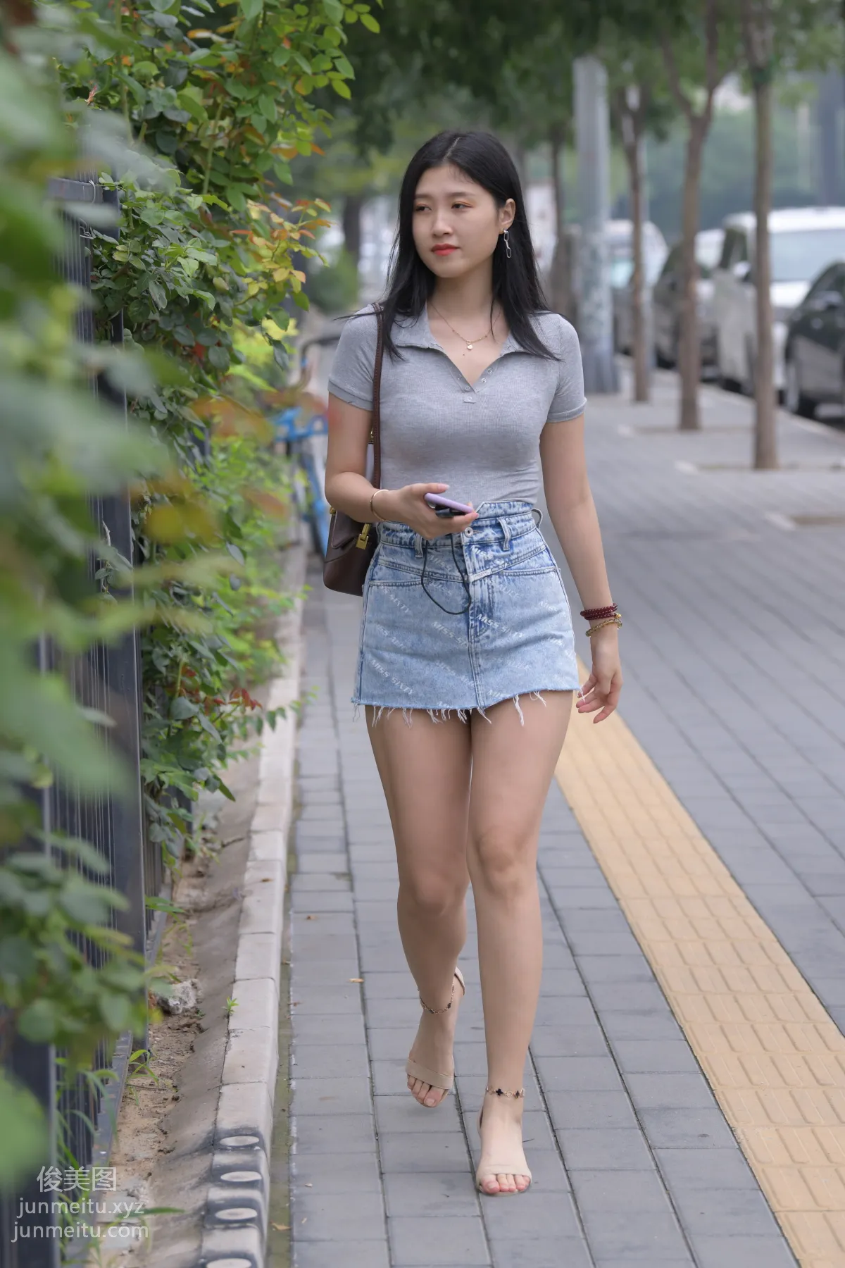 Mojing Street NO.169, A Deer Photography, Denim Short Skirt Beauty [233P] photo 48