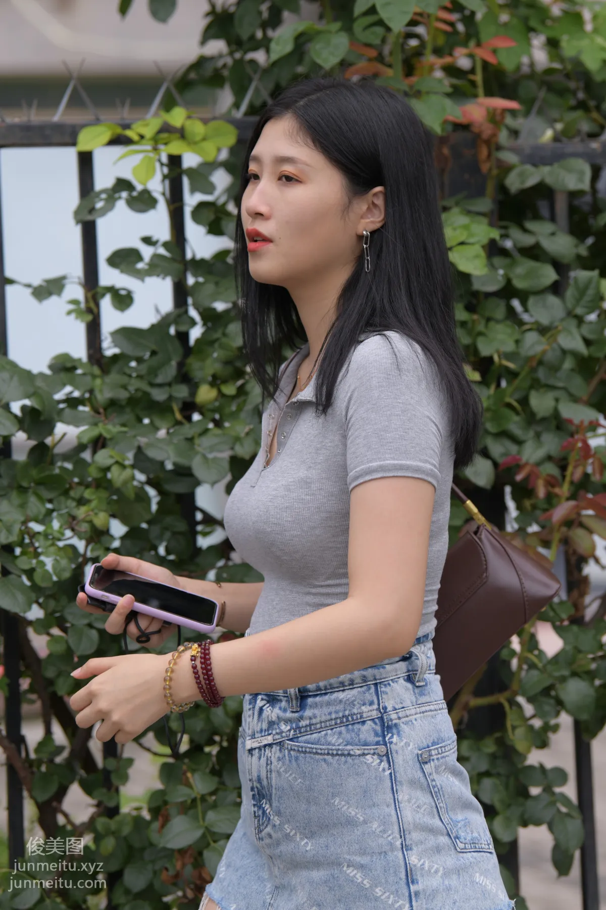 Mojing Street NO.169, A Deer Photography, Denim Short Skirt Beauty [233P] photo 52