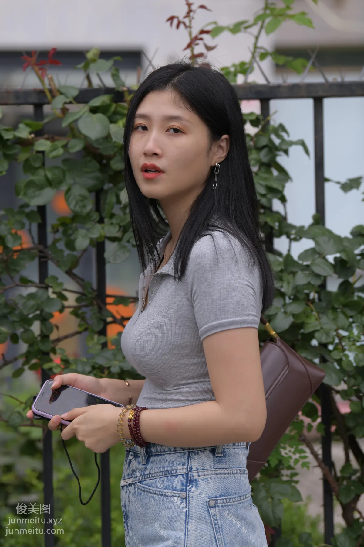 Mojing Street NO.169, A Deer Photography, Denim Short Skirt Beauty [233P] photo 53