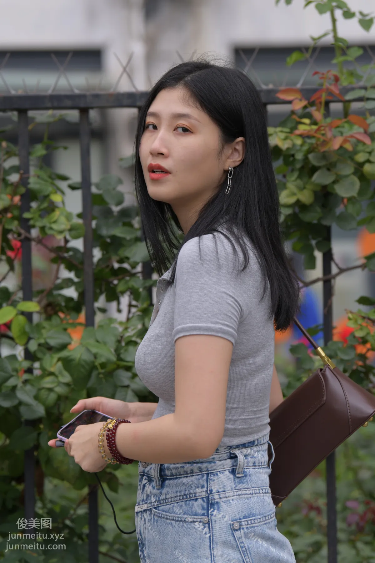 Mojing Street NO.169, A Deer Photography, Denim Short Skirt Beauty [233P] photo 54