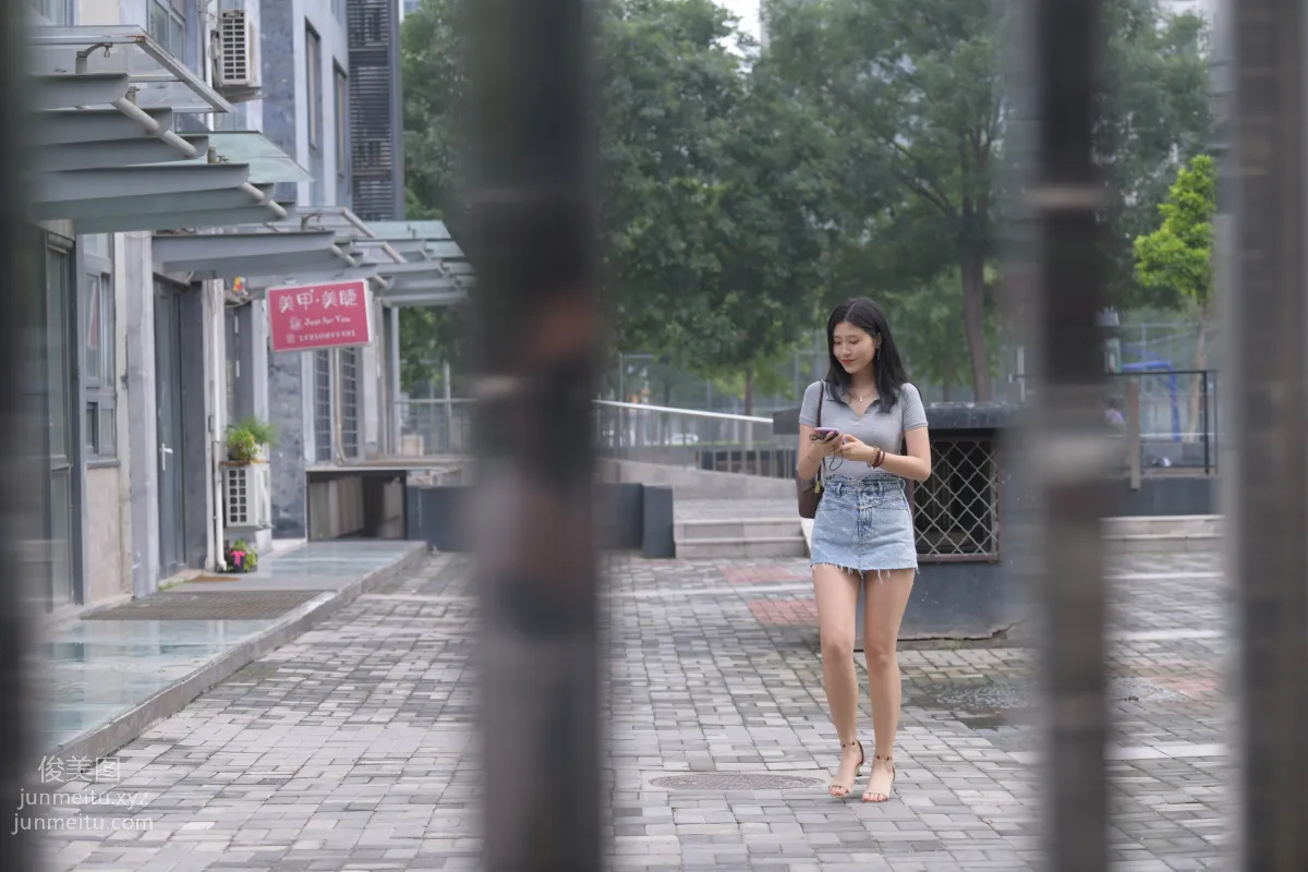 Mojing Street NO.169, A Deer Photography, Denim Short Skirt Beauty [233P] photo 57