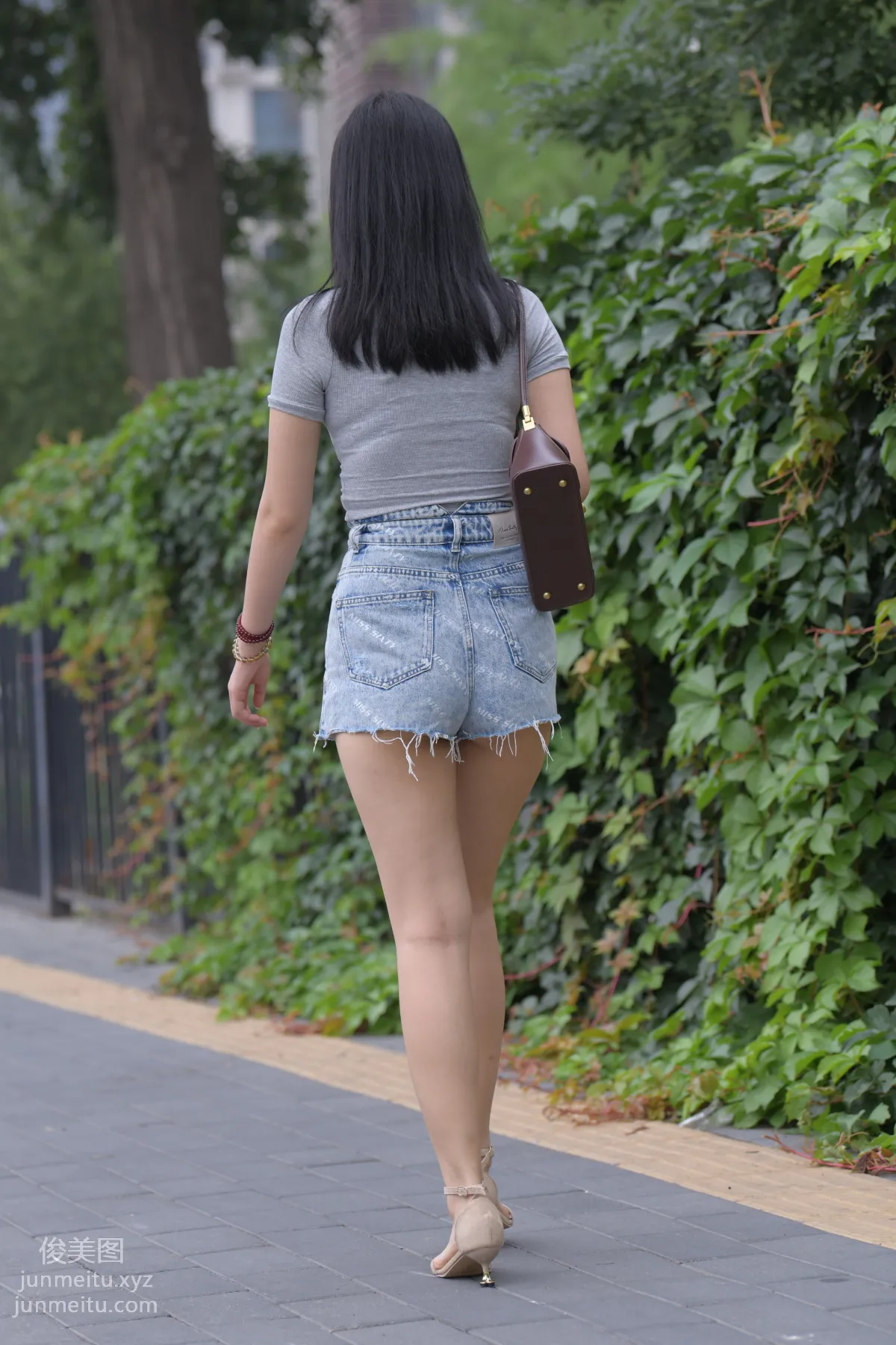 Mojing Street NO.169, A Deer Photography, Denim Short Skirt Beauty [233P] photo 63