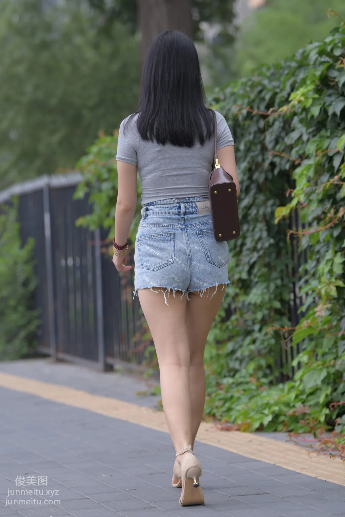 Mojing Street NO.169, A Deer Photography, Denim Short Skirt Beauty [233P] photo 65