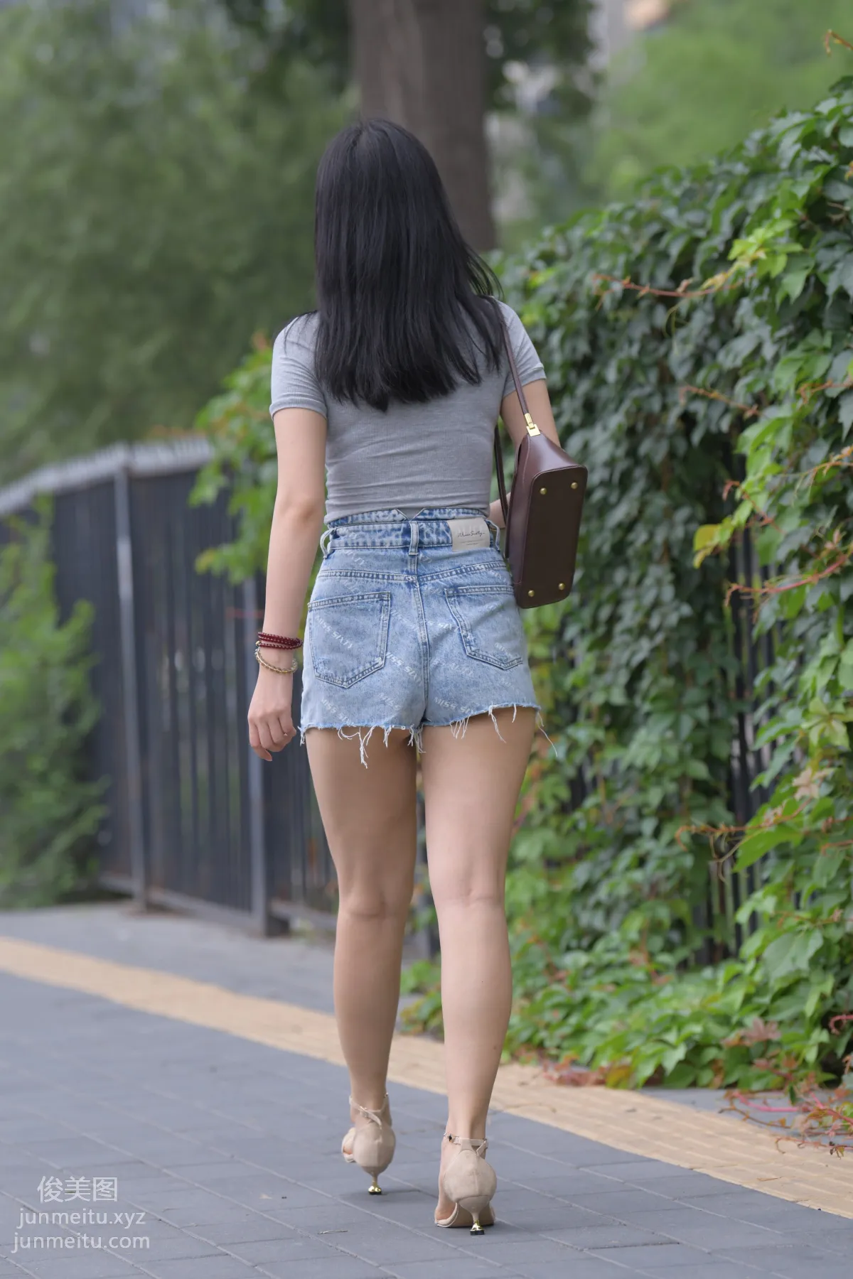 Mojing Street NO.169, A Deer Photography, Denim Short Skirt Beauty [233P] photo 66