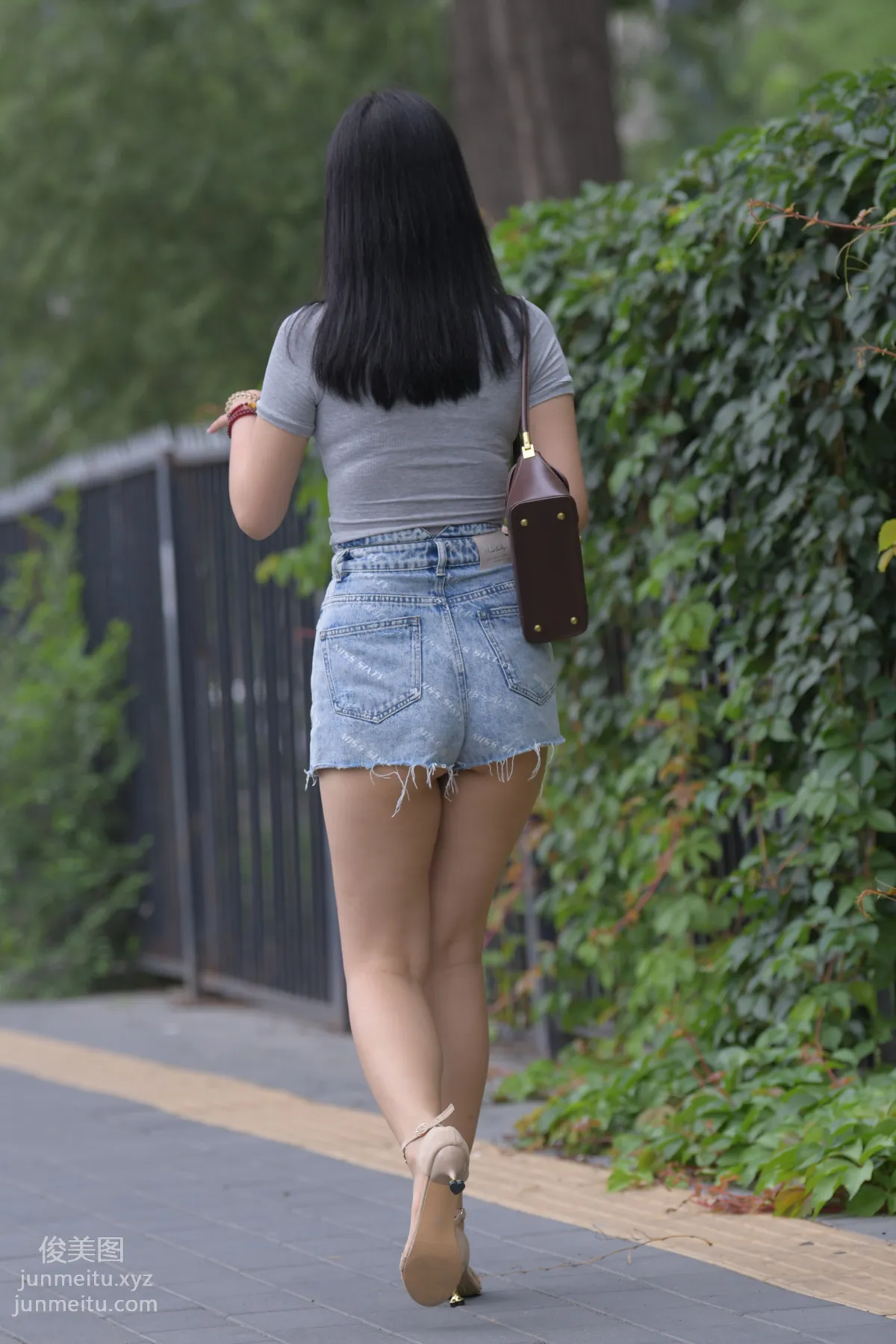Mojing Street NO.169, A Deer Photography, Denim Short Skirt Beauty [233P] photo 69