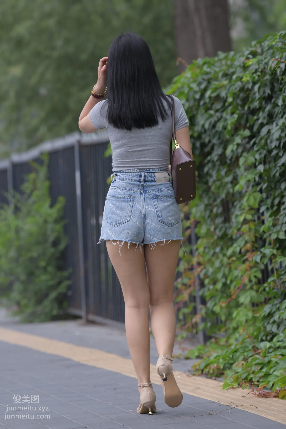 Mojing Street NO.169, A Deer Photography, Denim Short Skirt Beauty [233P] photo 70