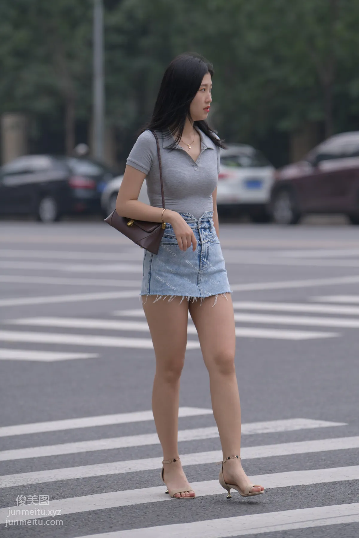 Mojing Street NO.169, A Deer Photography, Denim Short Skirt Beauty [233P] photo 76