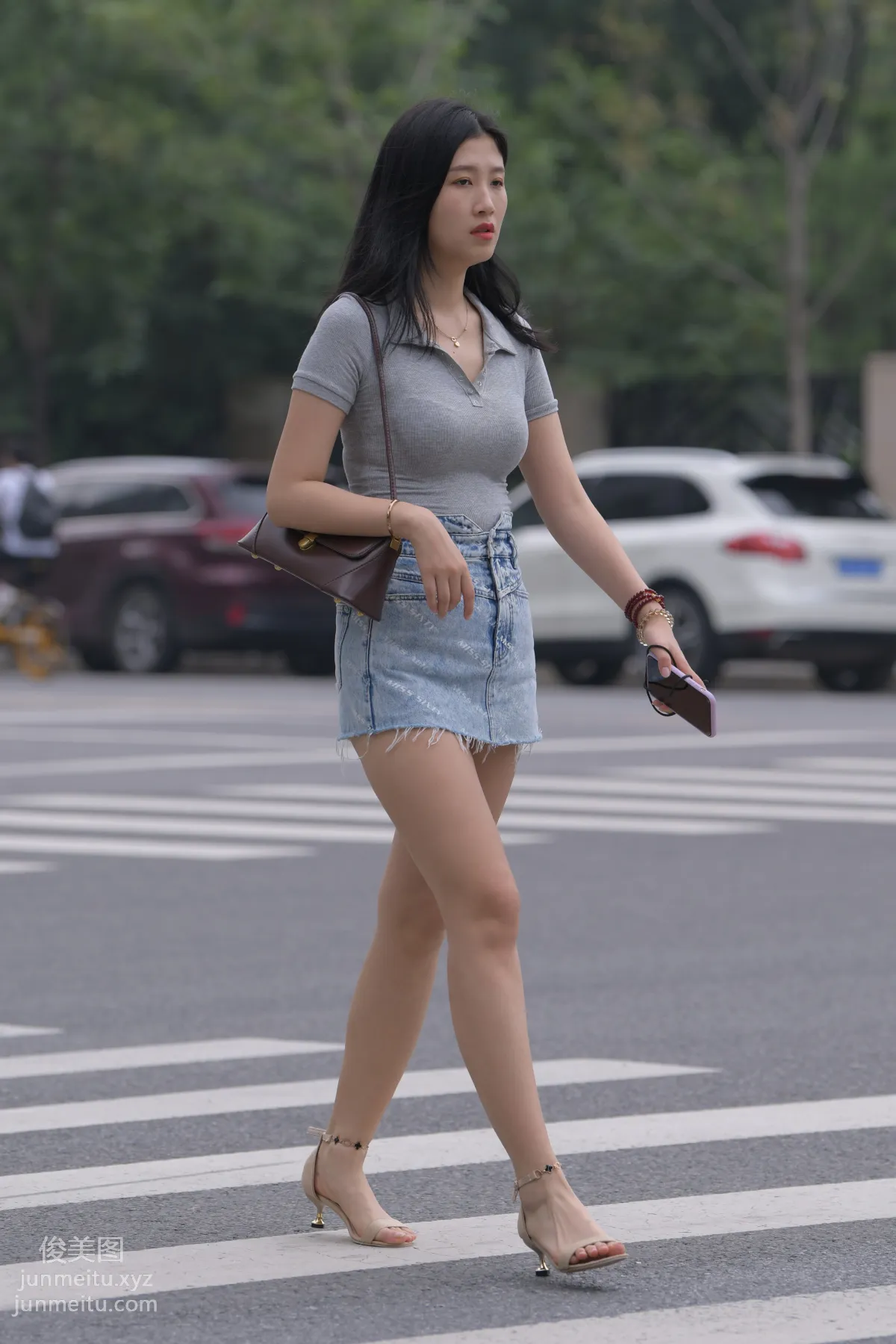 Mojing Street NO.169, A Deer Photography, Denim Short Skirt Beauty [233P] photo 78